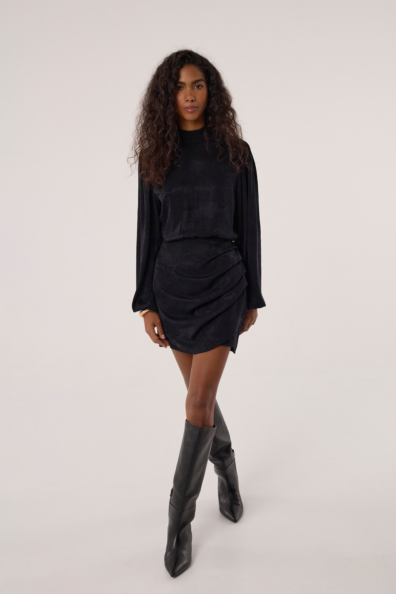 Sukienka Jackie jacquard black