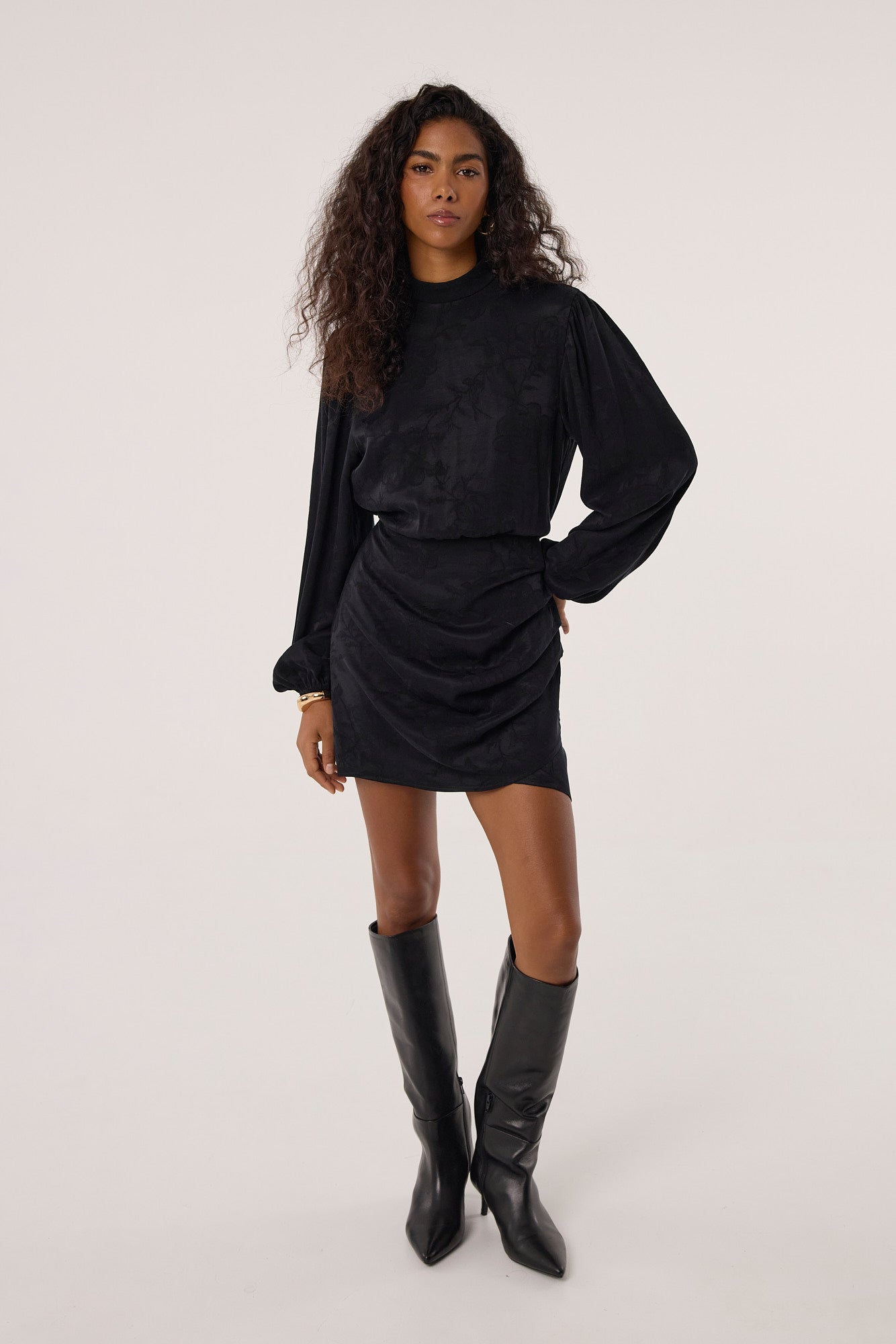 Sukienka Jackie jacquard black