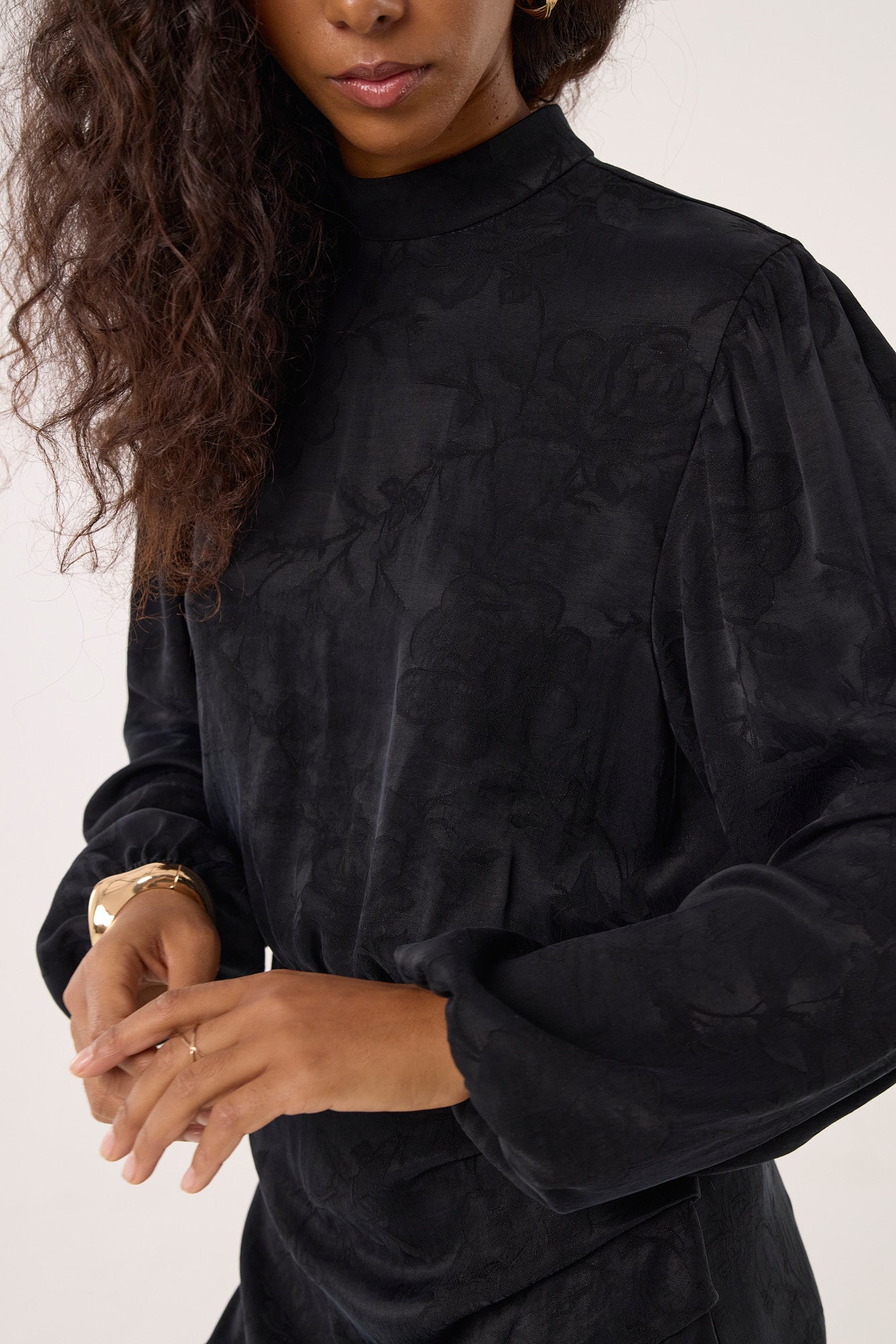 Sukienka Jackie jacquard black