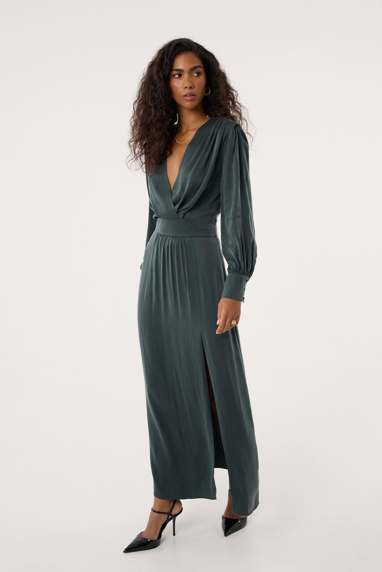 Sukienka Naomi bottle green