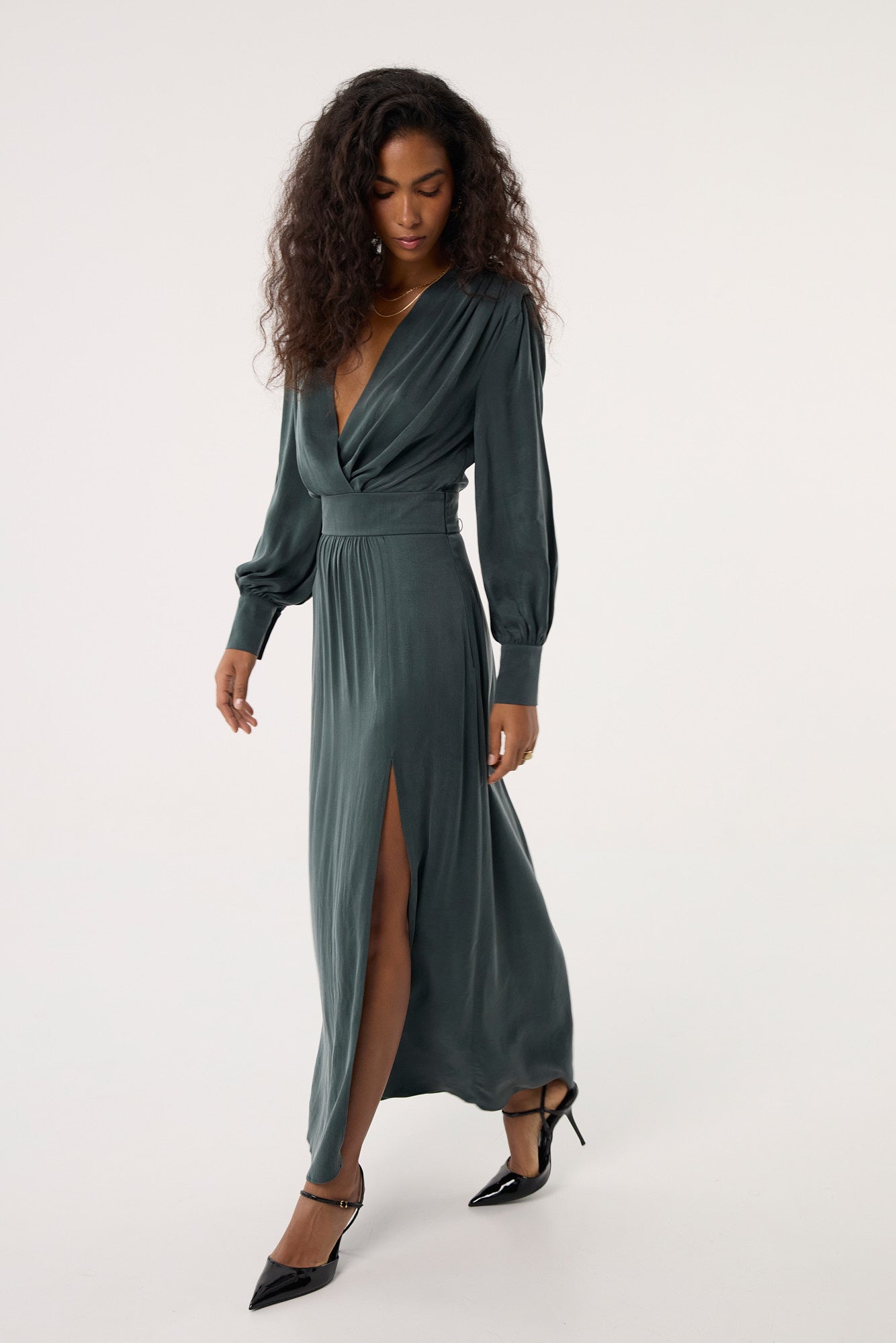 Sukienka Naomi bottle green