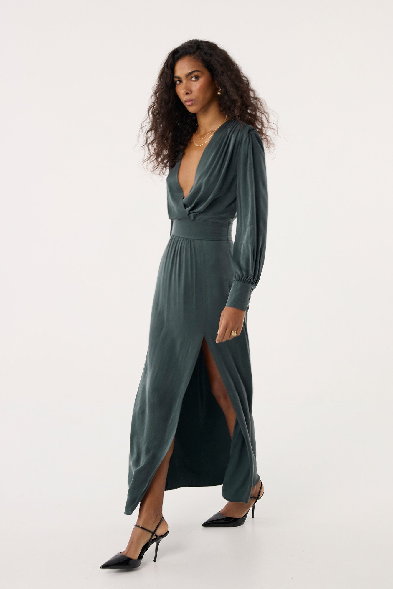 Sukienka Naomi bottle green