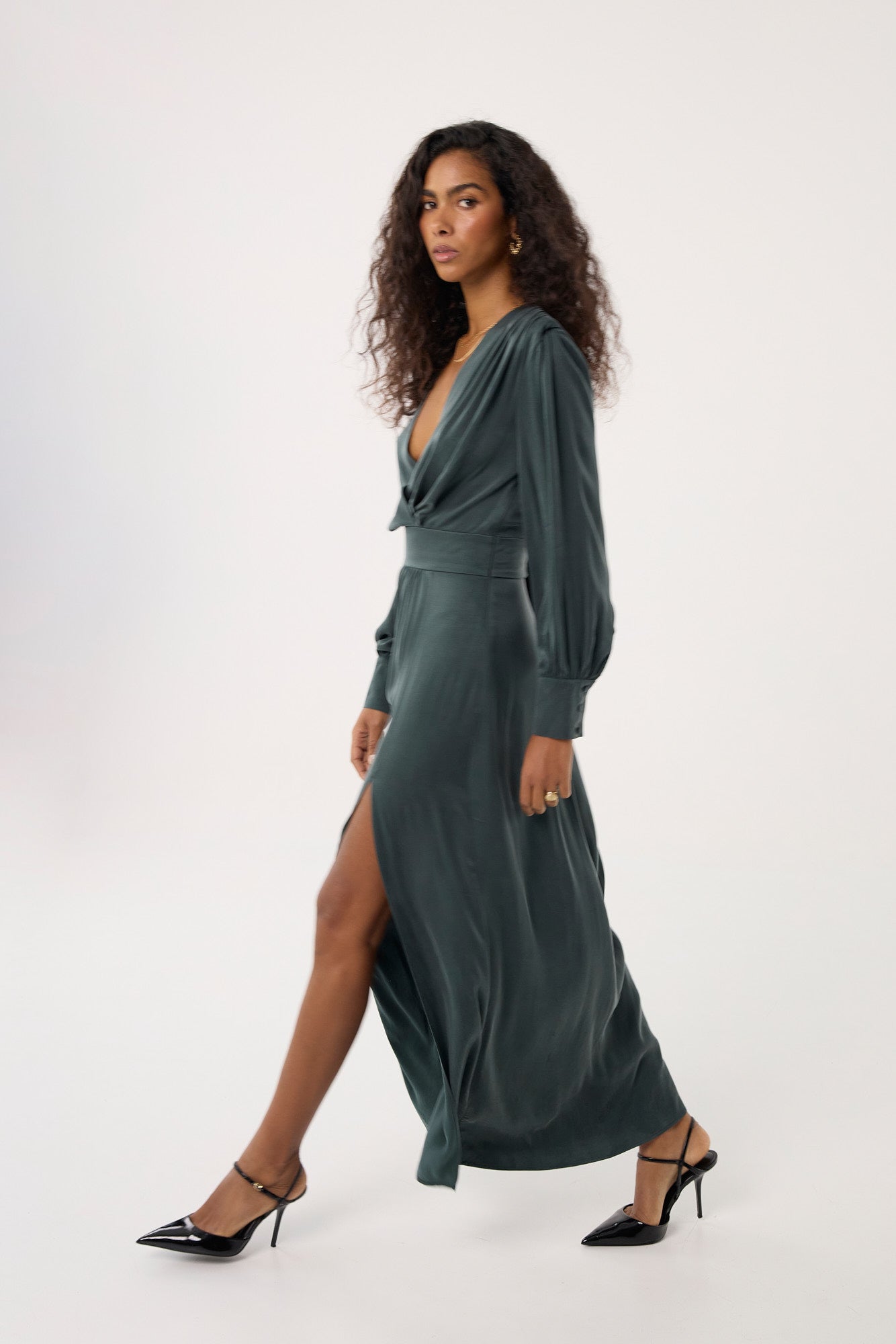 Sukienka Naomi bottle green