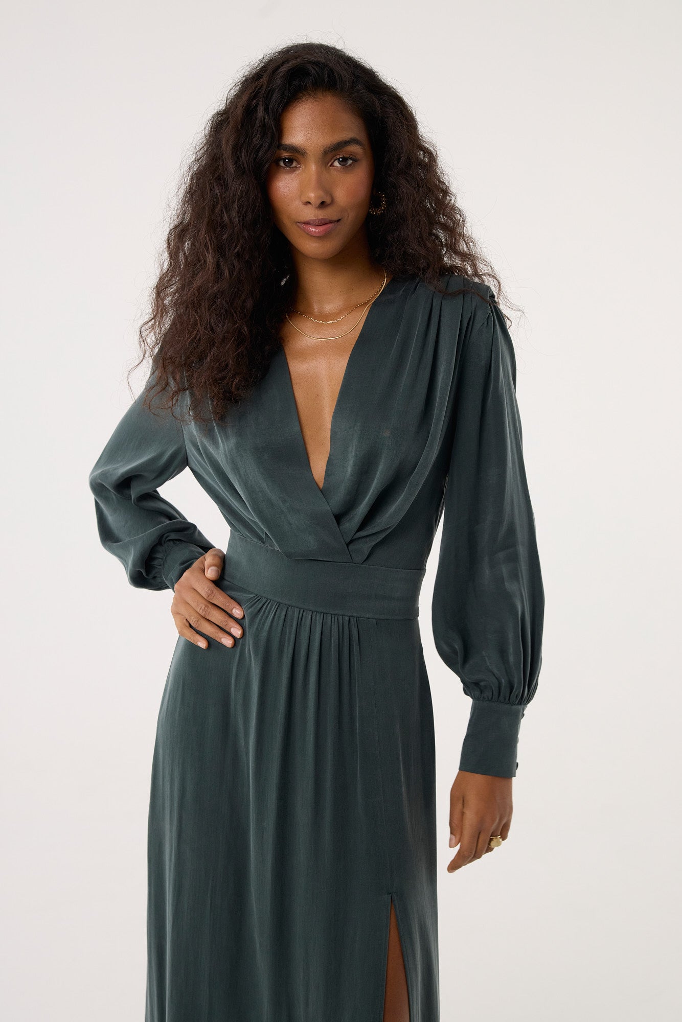 Sukienka Naomi bottle green