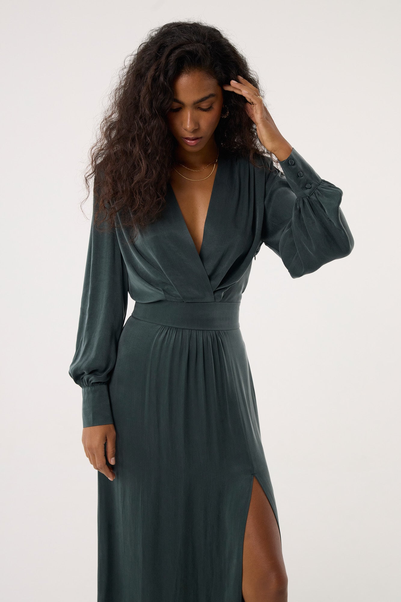 Sukienka Naomi bottle green