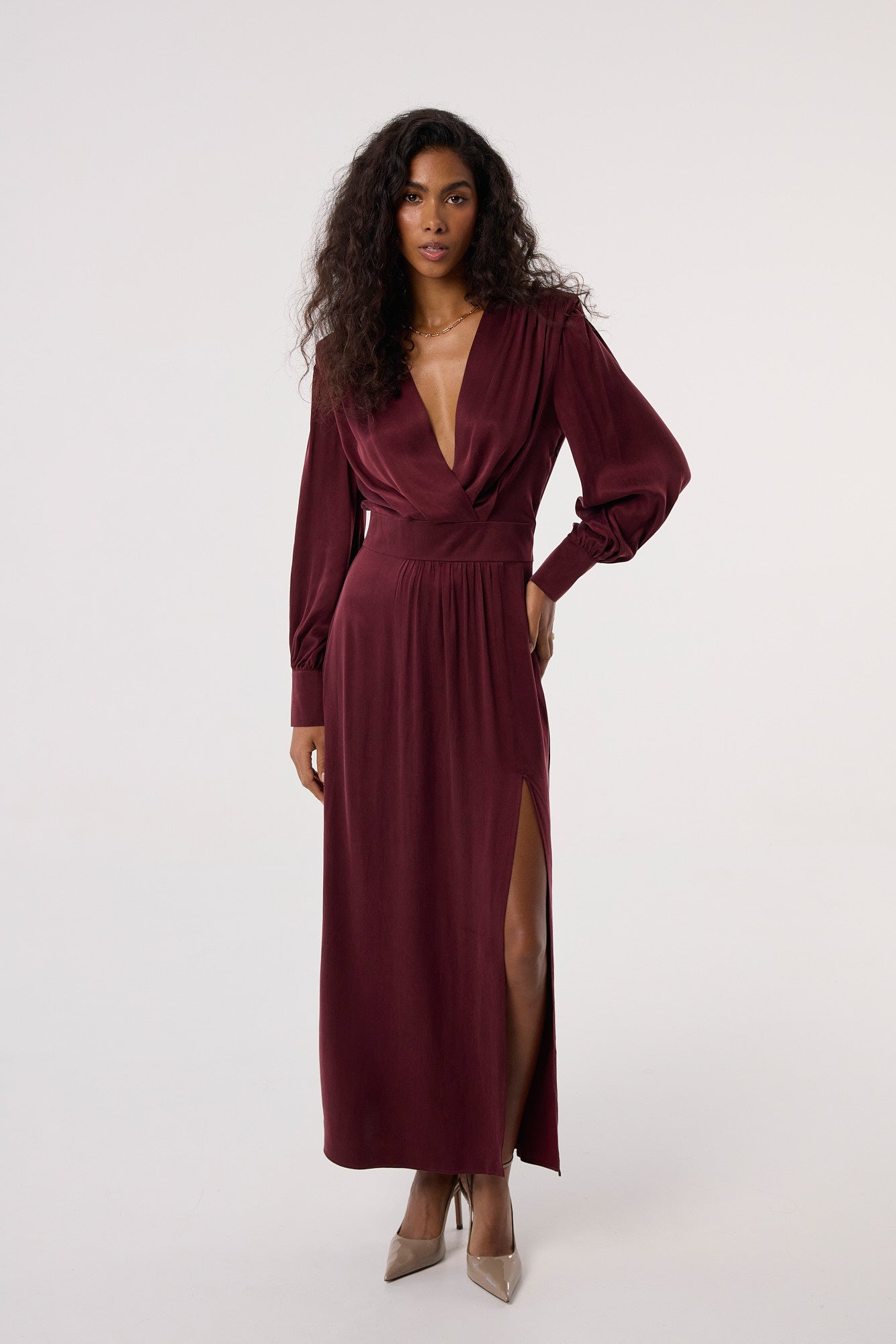 Sukienka Naomi burgundy