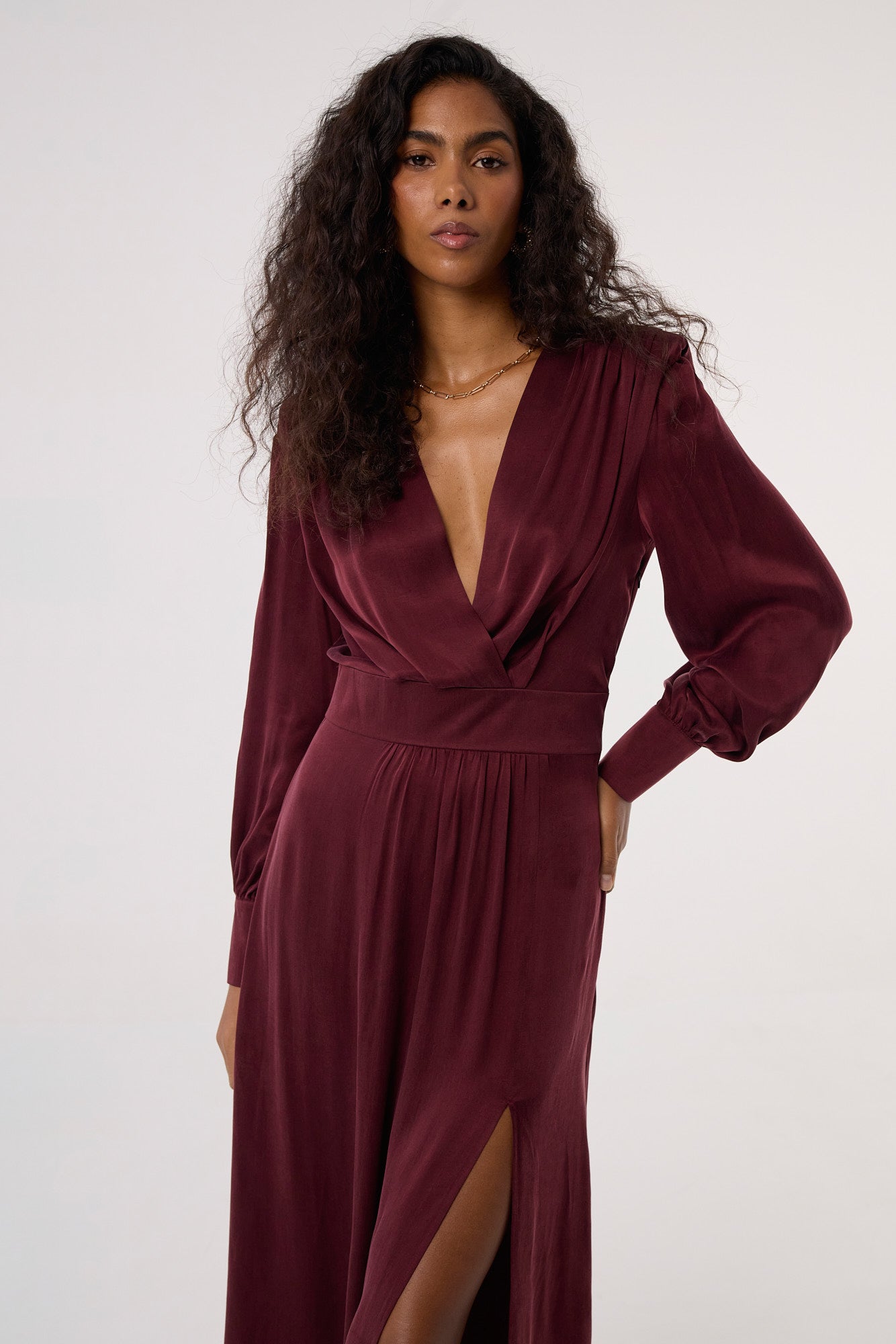Sukienka Naomi burgundy