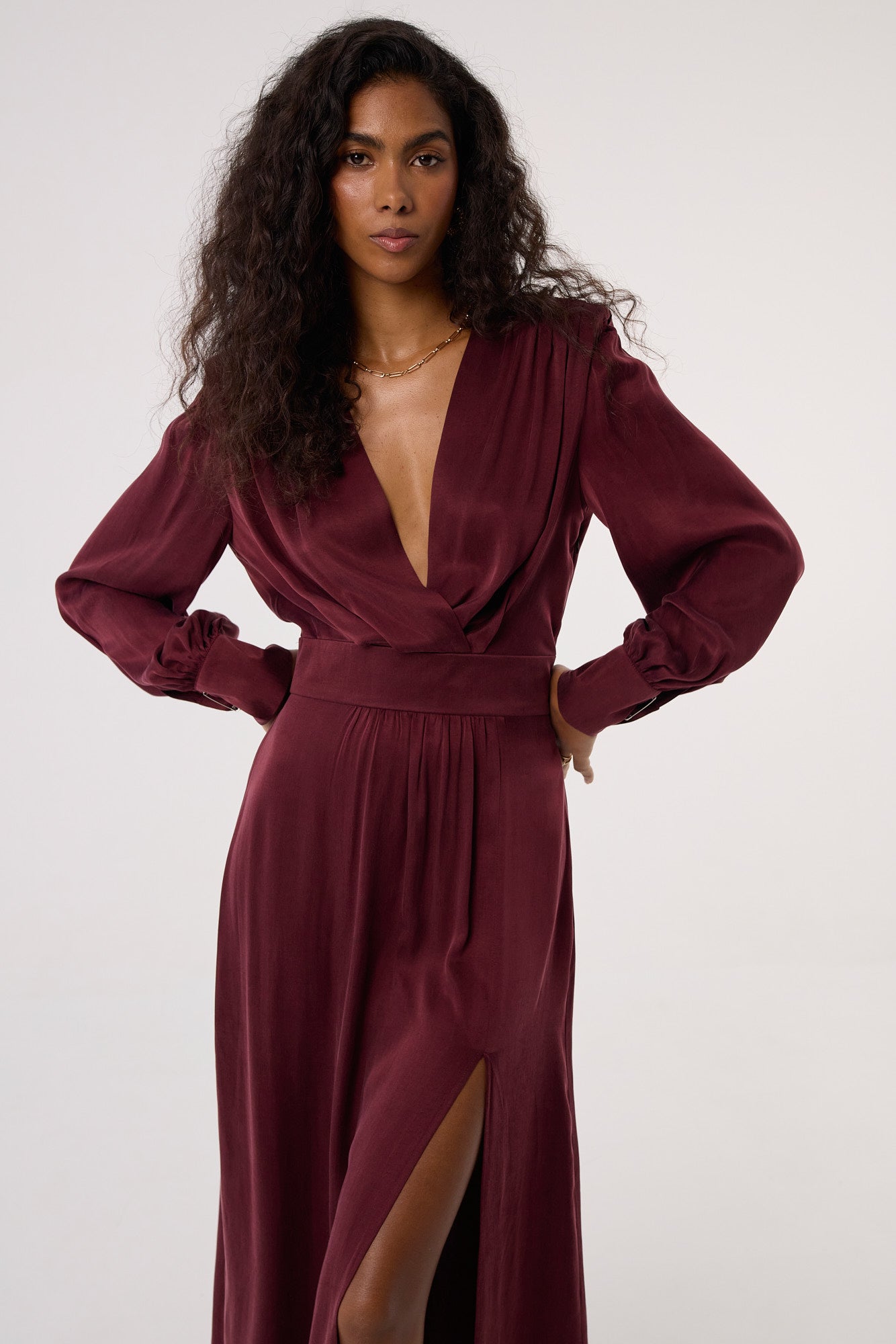 Sukienka Naomi burgundy