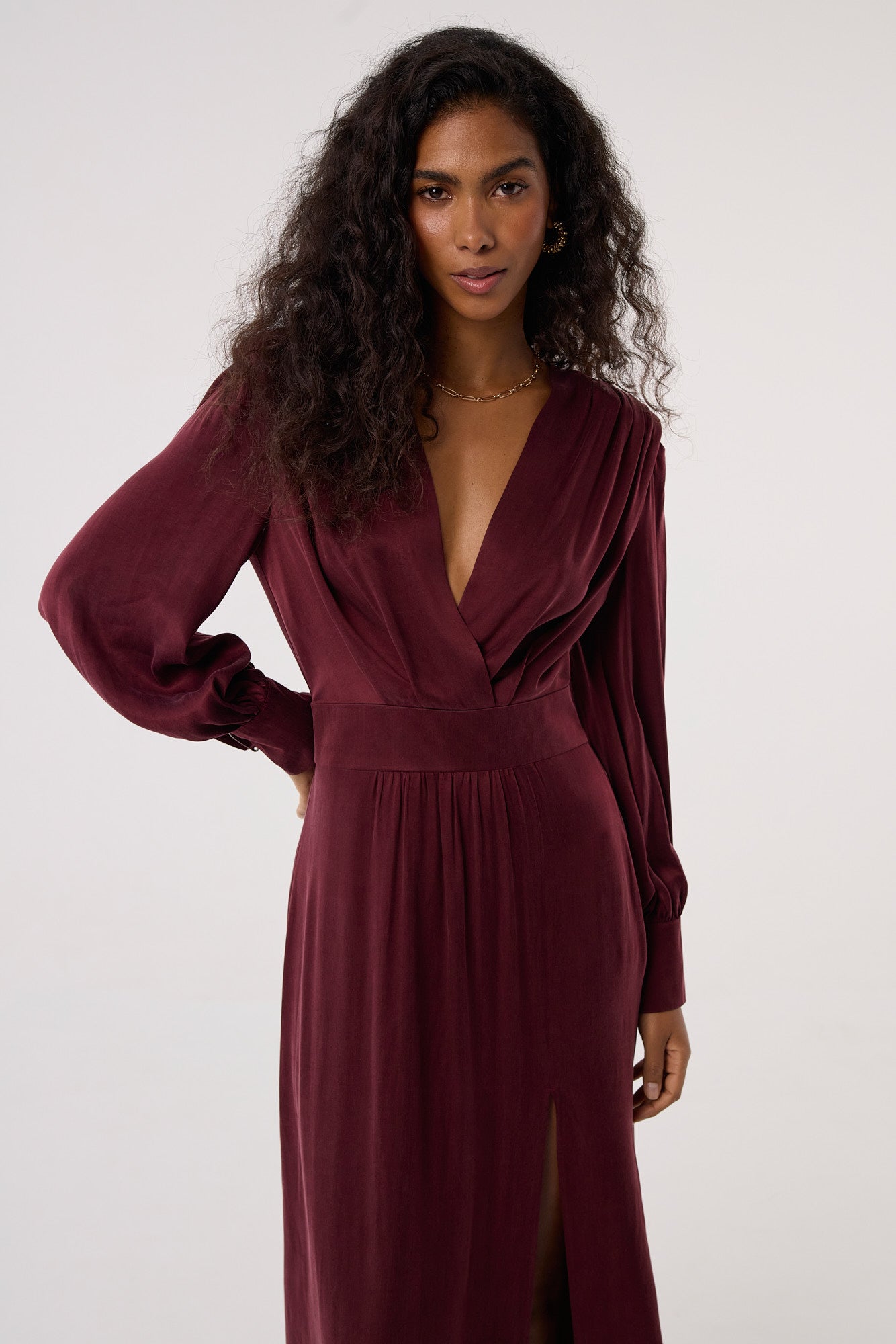 Sukienka Naomi burgundy