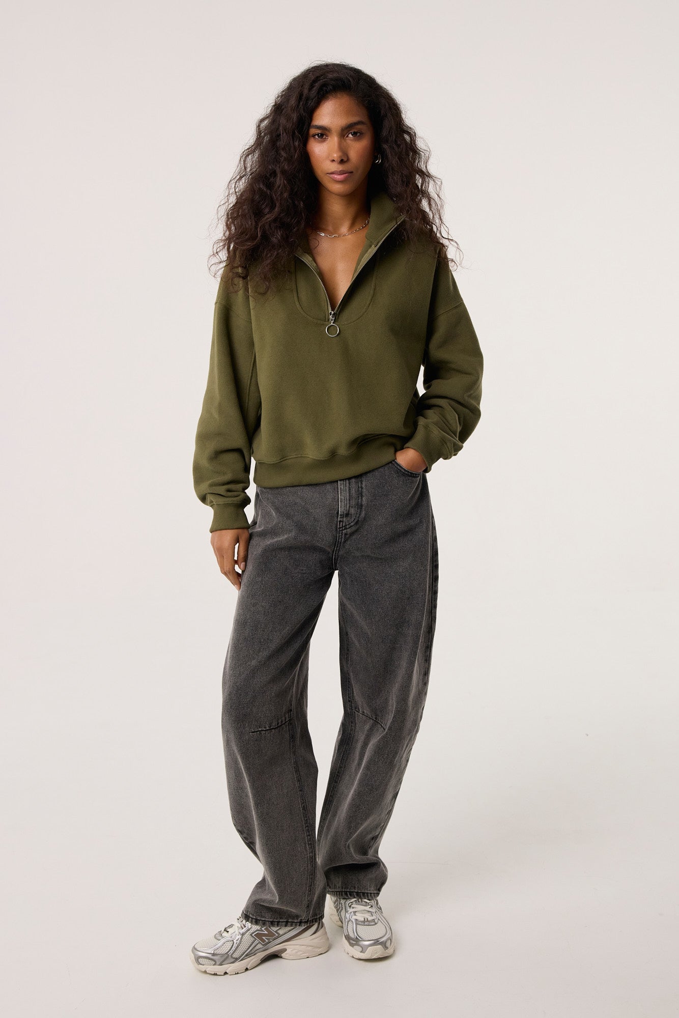 Bluza Zipi khaki