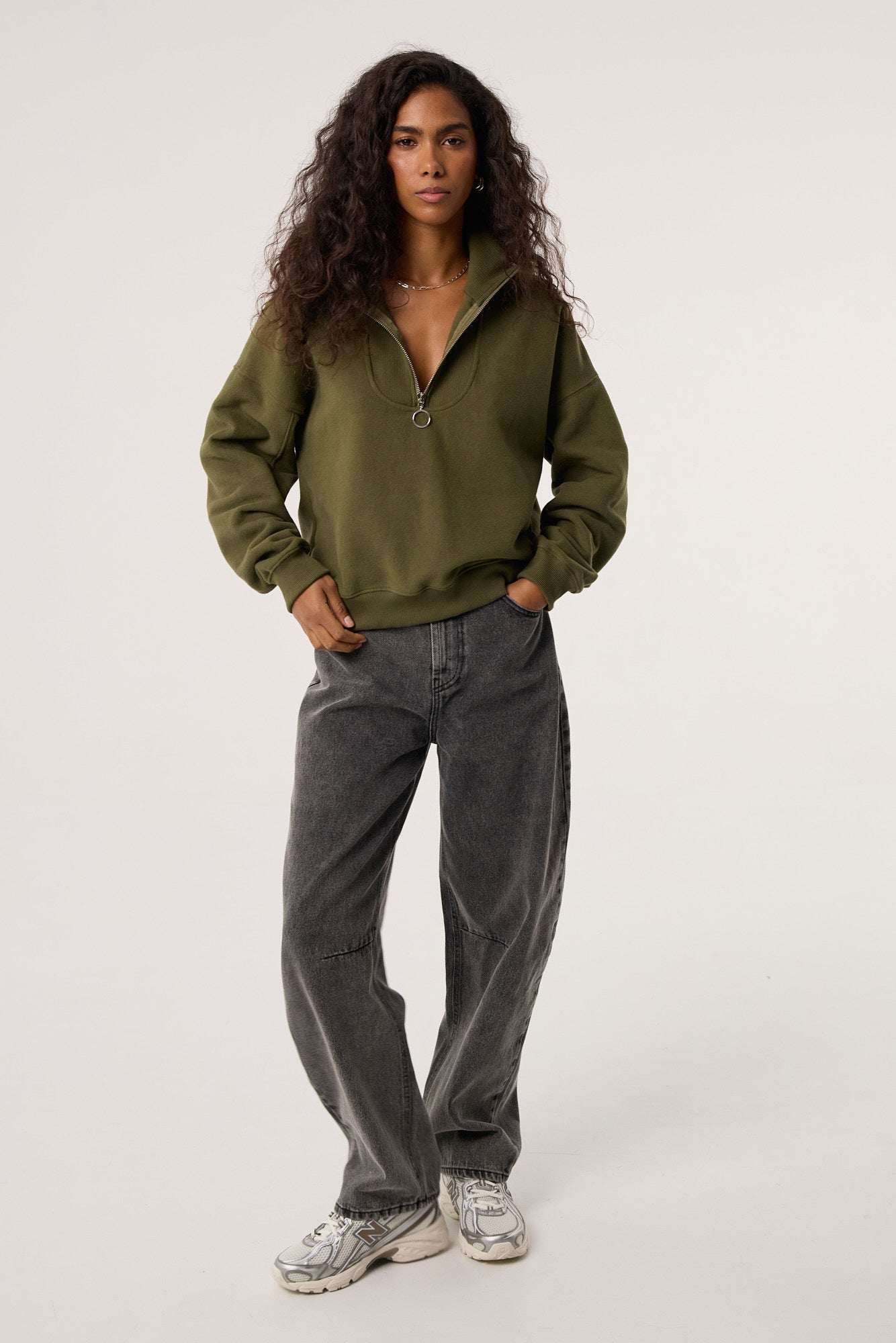 Bluza Zipi khaki