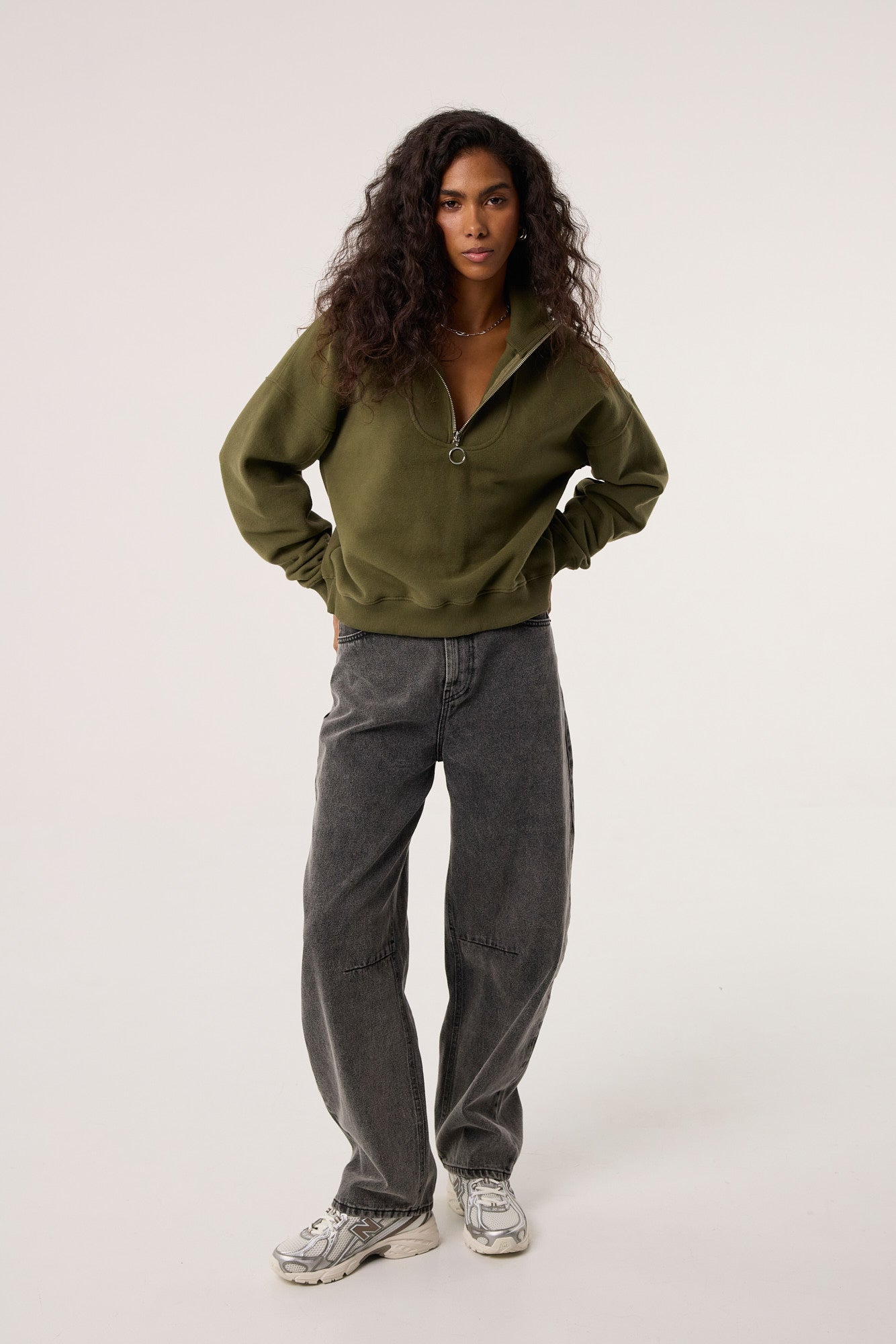 Bluza Zipi khaki