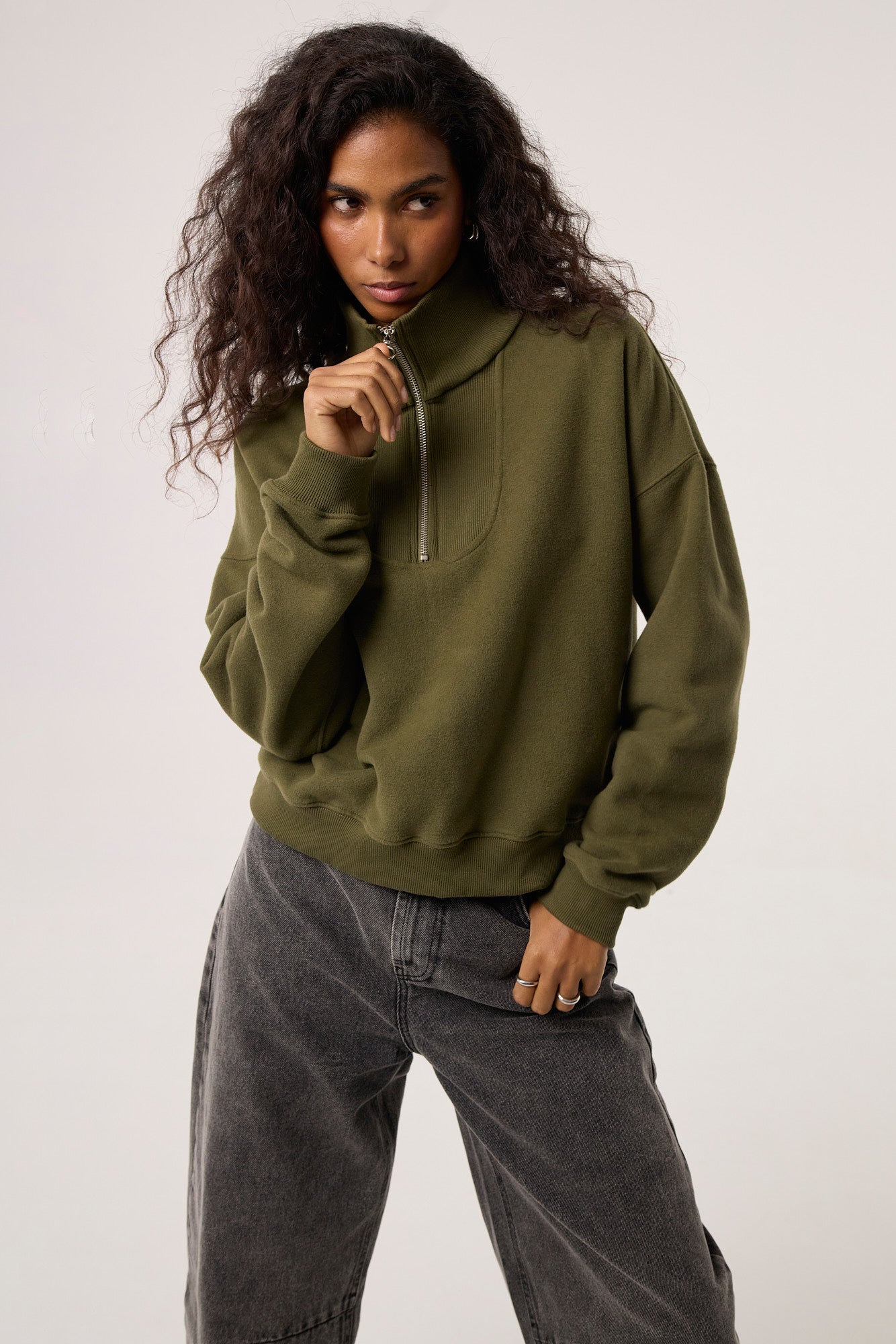 Bluza Zipi khaki