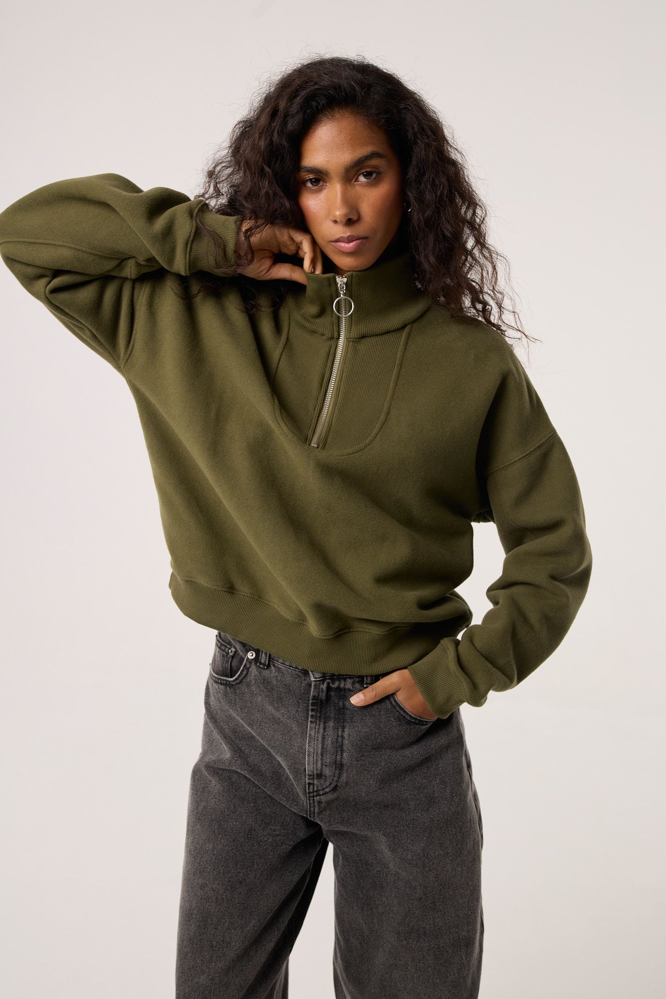 Bluza Zipi khaki
