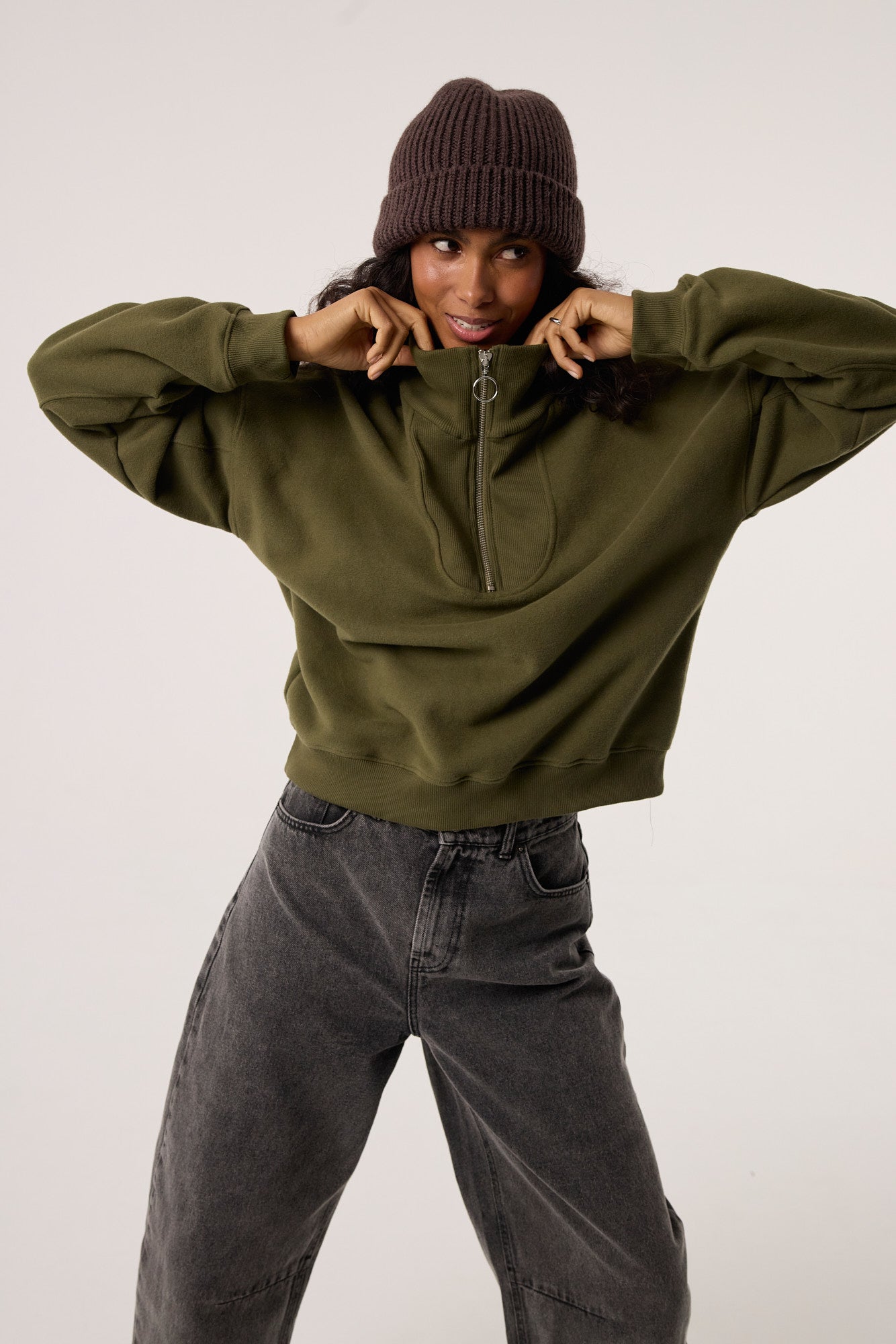Bluza Zipi khaki