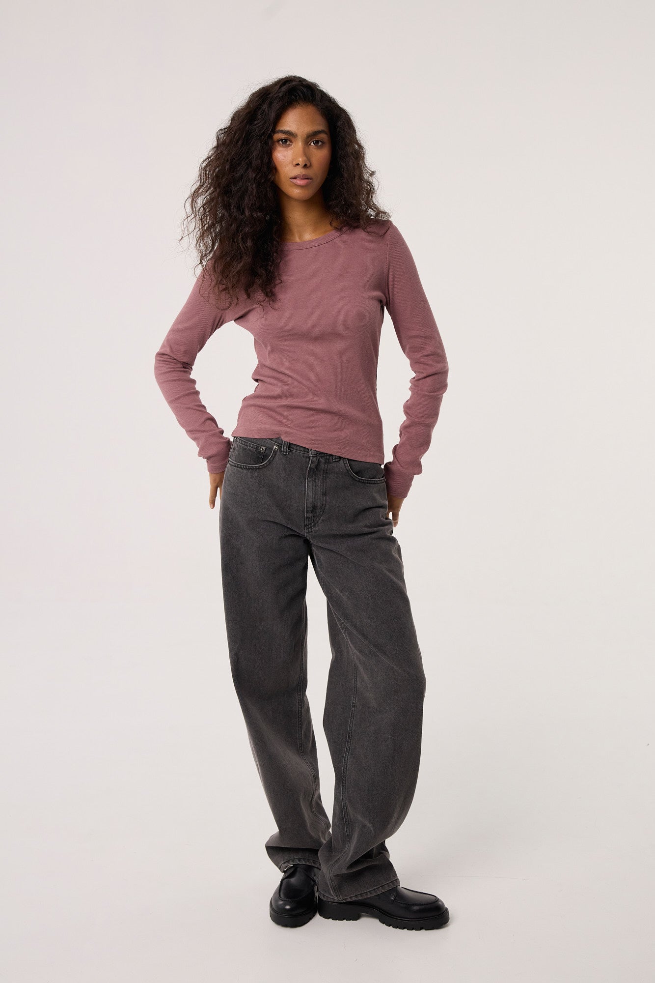 Longsleeve Bamboo dusty pink