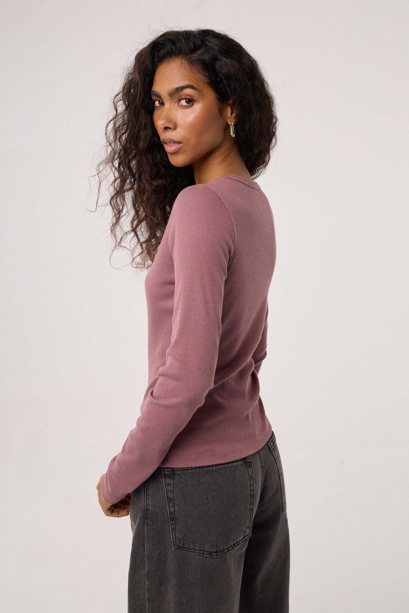 Longsleeve Bamboo dusty pink