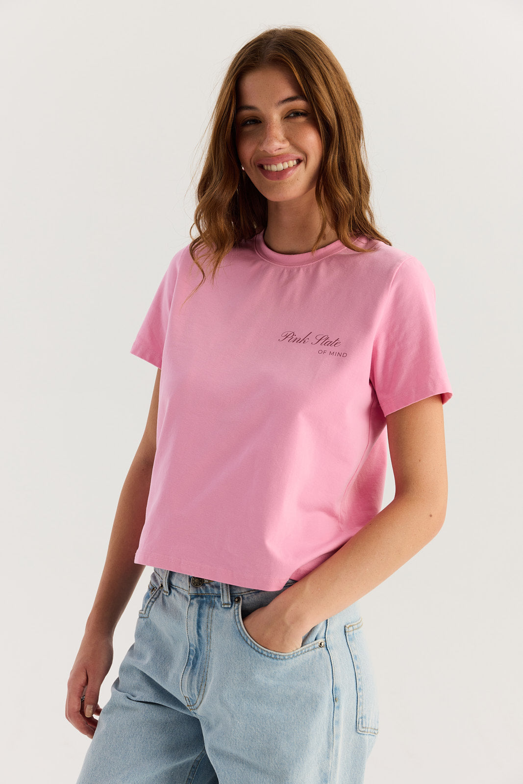 T-shirt pink state of mind
