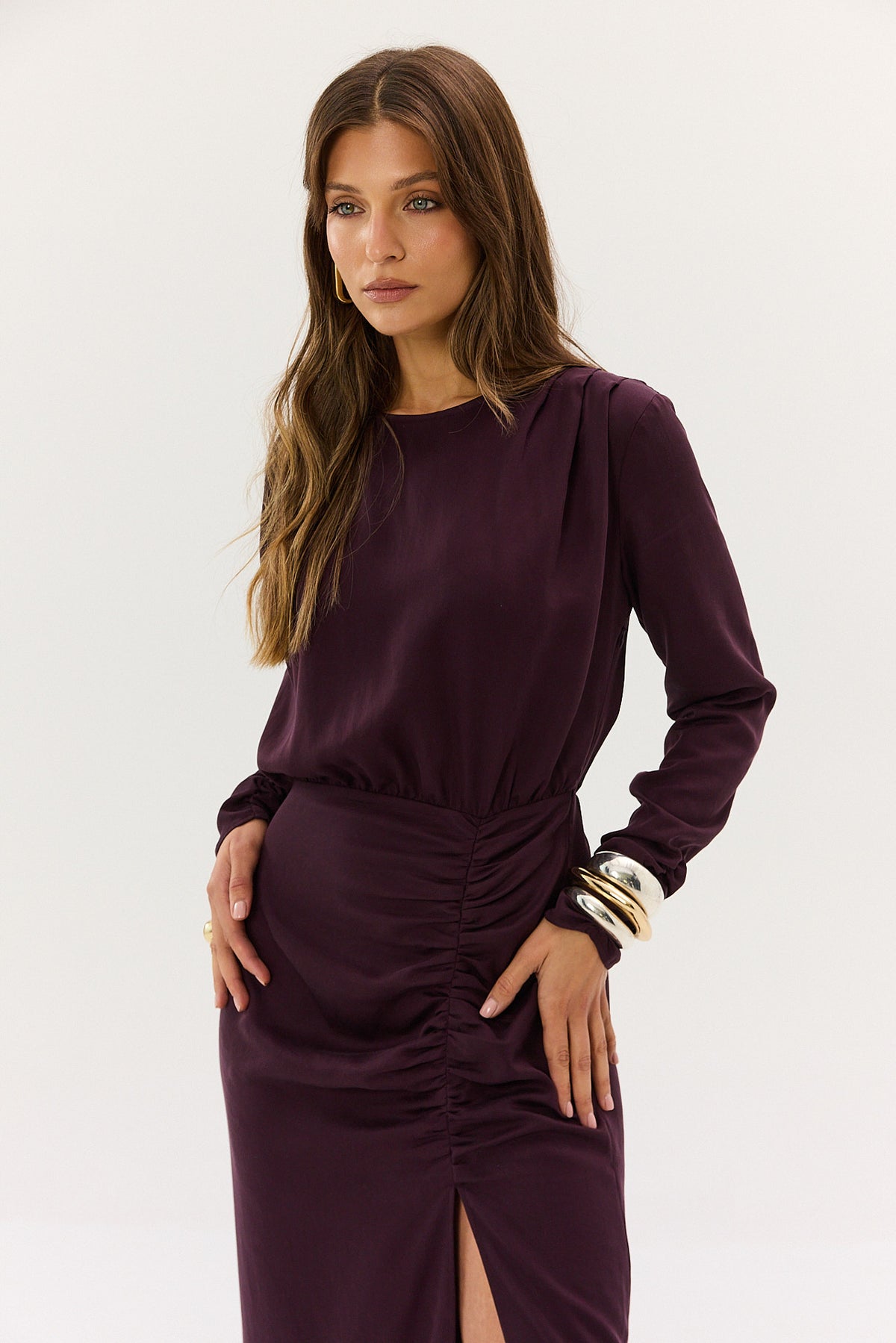 Sukienka Whitney plum