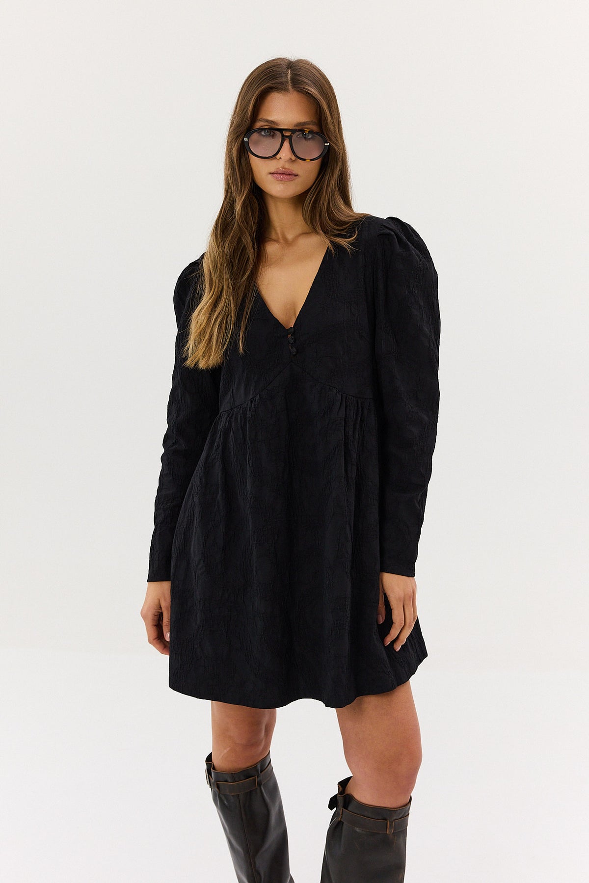 Sukienka Lara short jacquard black