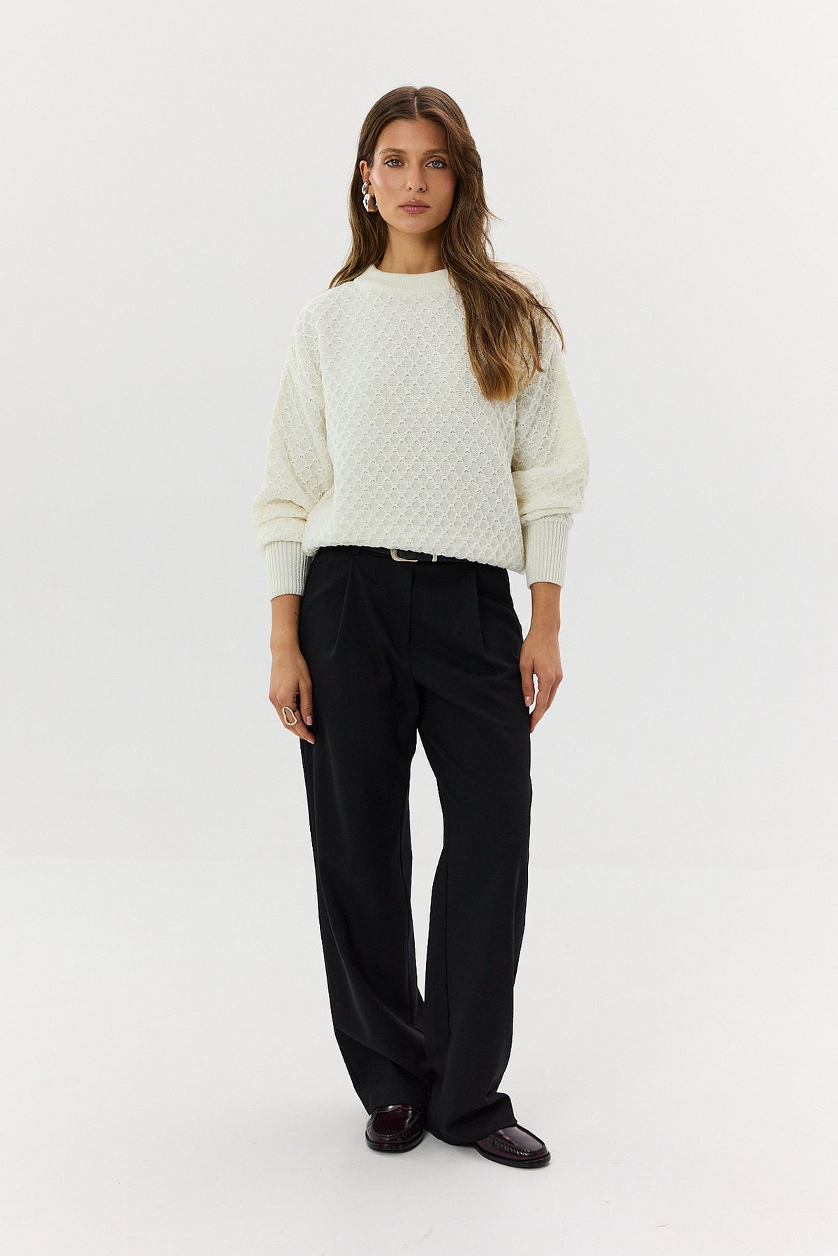 Sweter Henry ecru