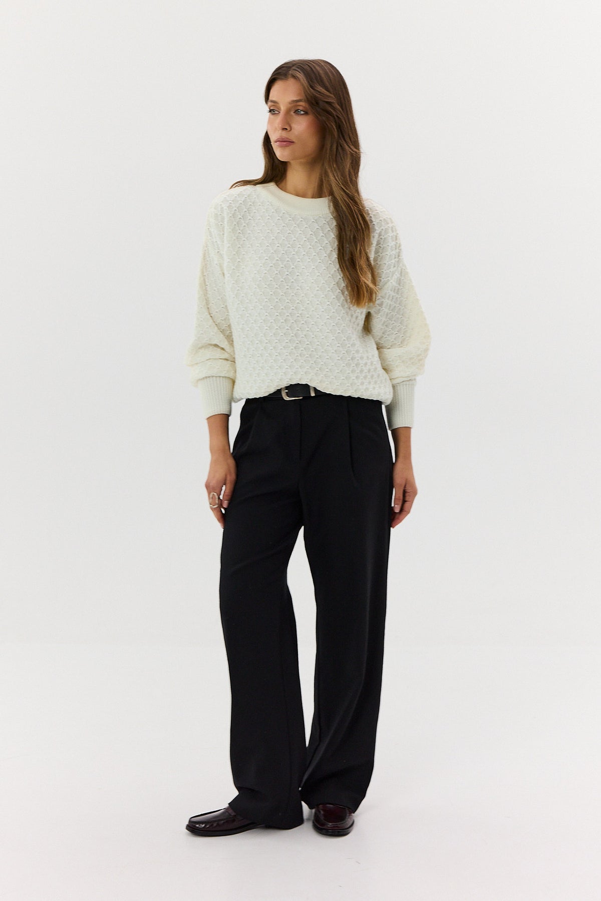Sweter Henry ecru