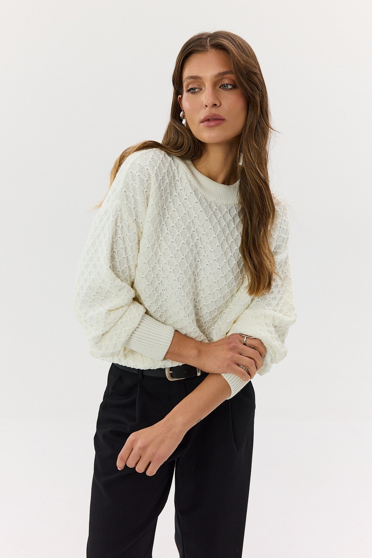 Sweter Henry ecru