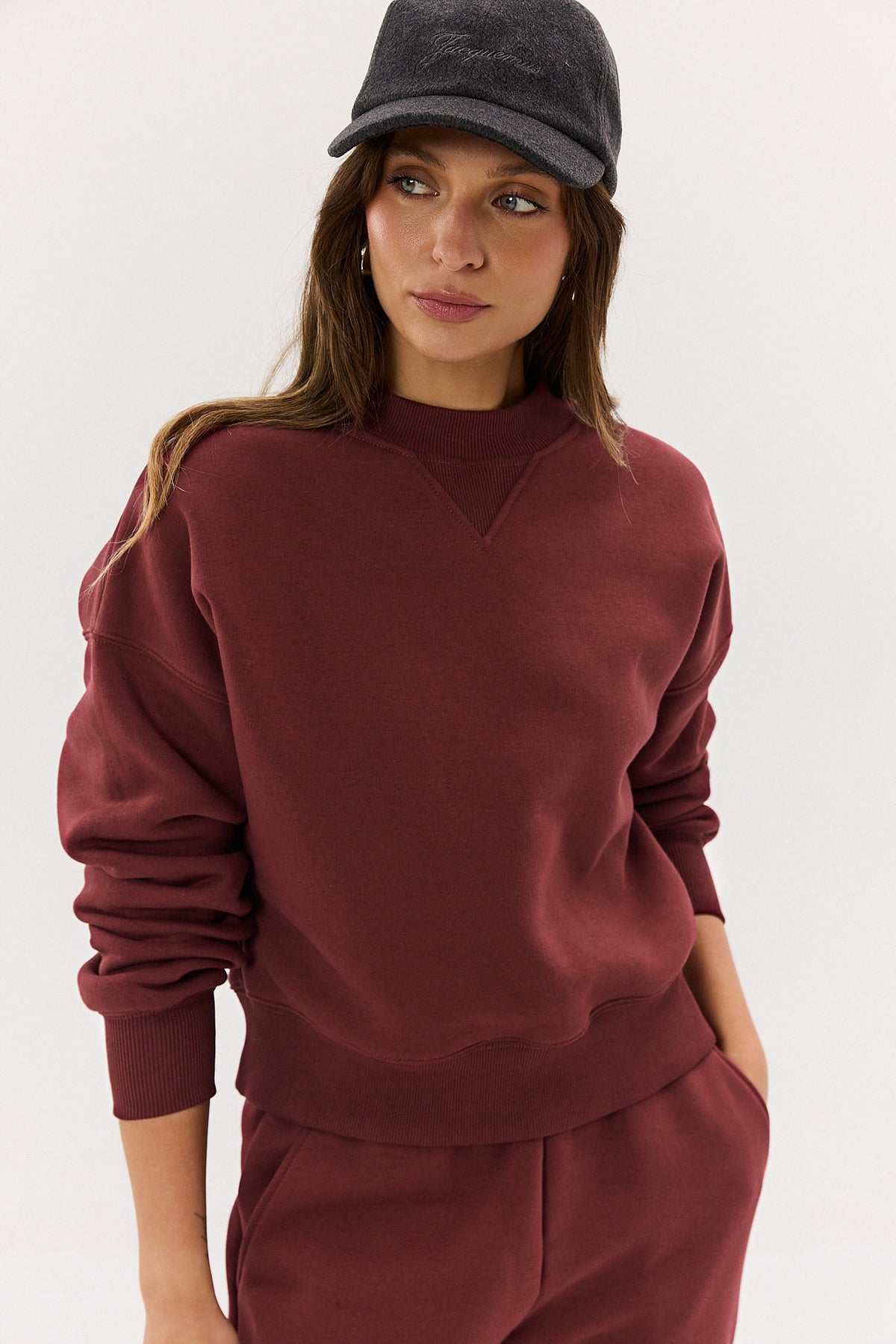 Bluza Ricky burgundy