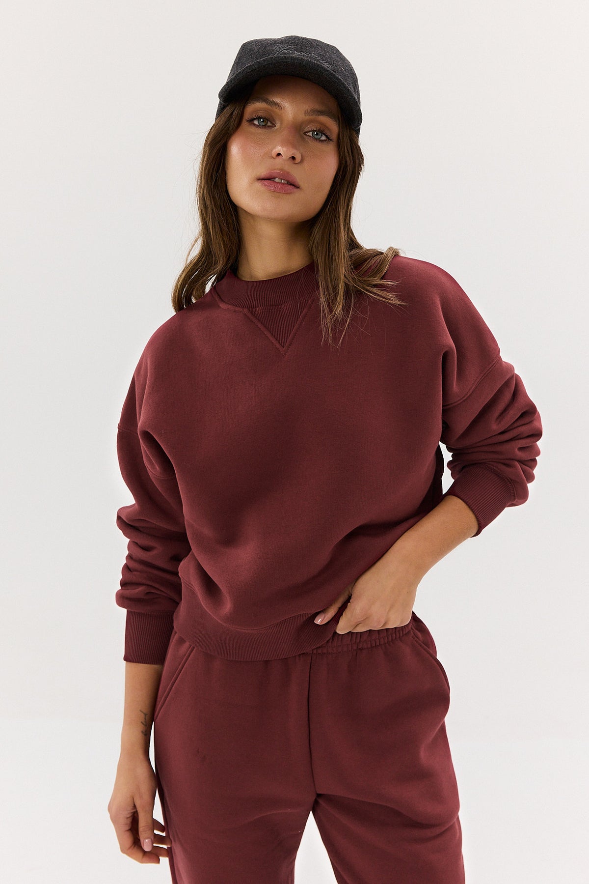 Bluza Ricky burgundy
