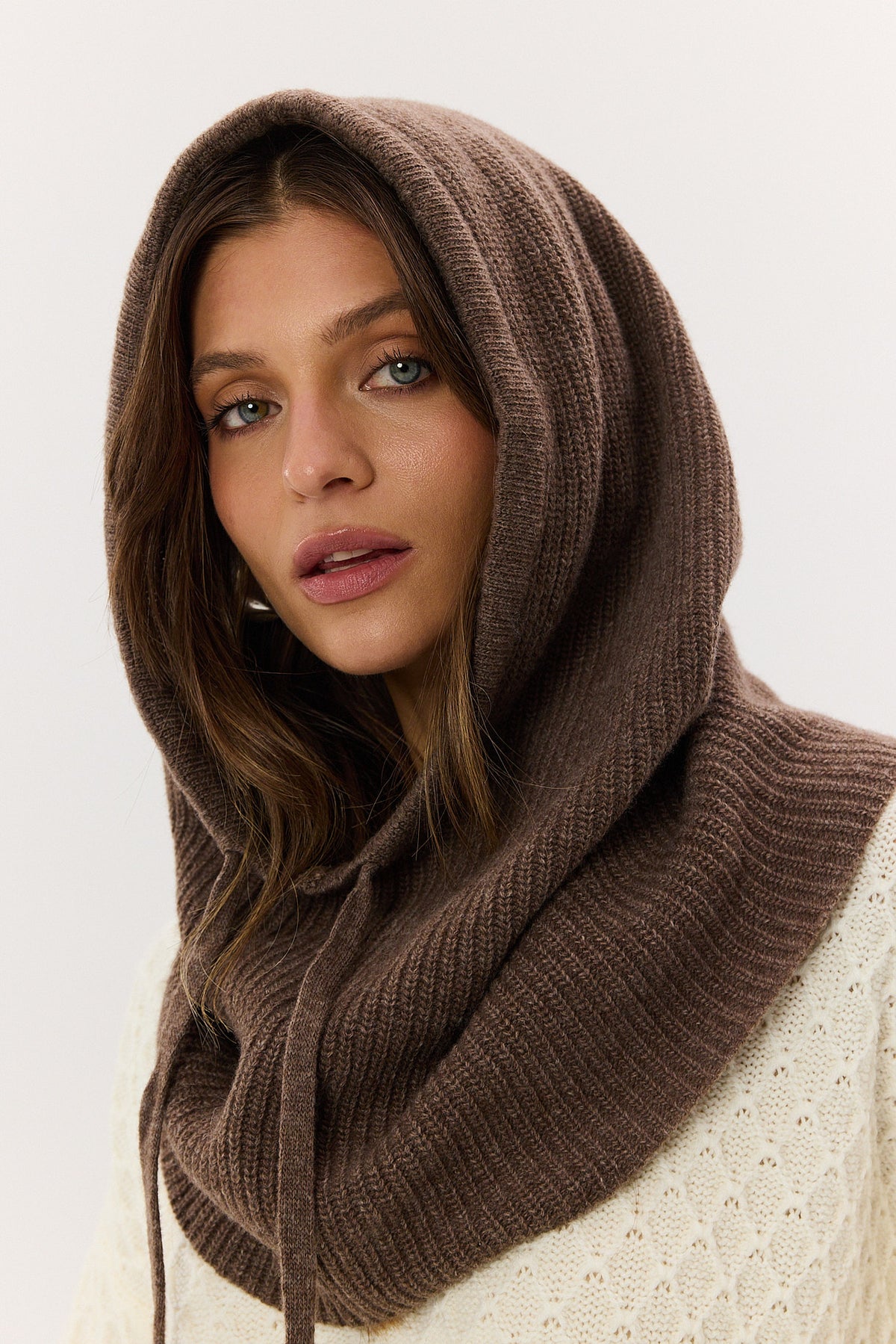 Balaclava cashmere chocolate
