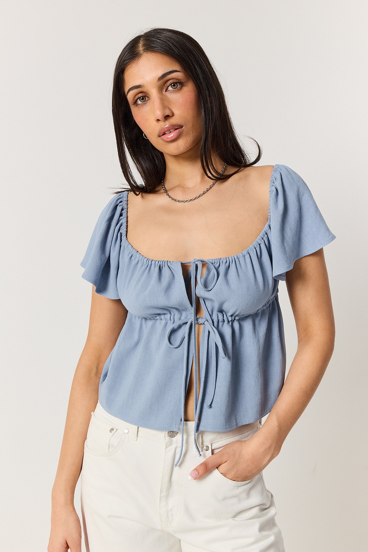 Top Nelly powder blue