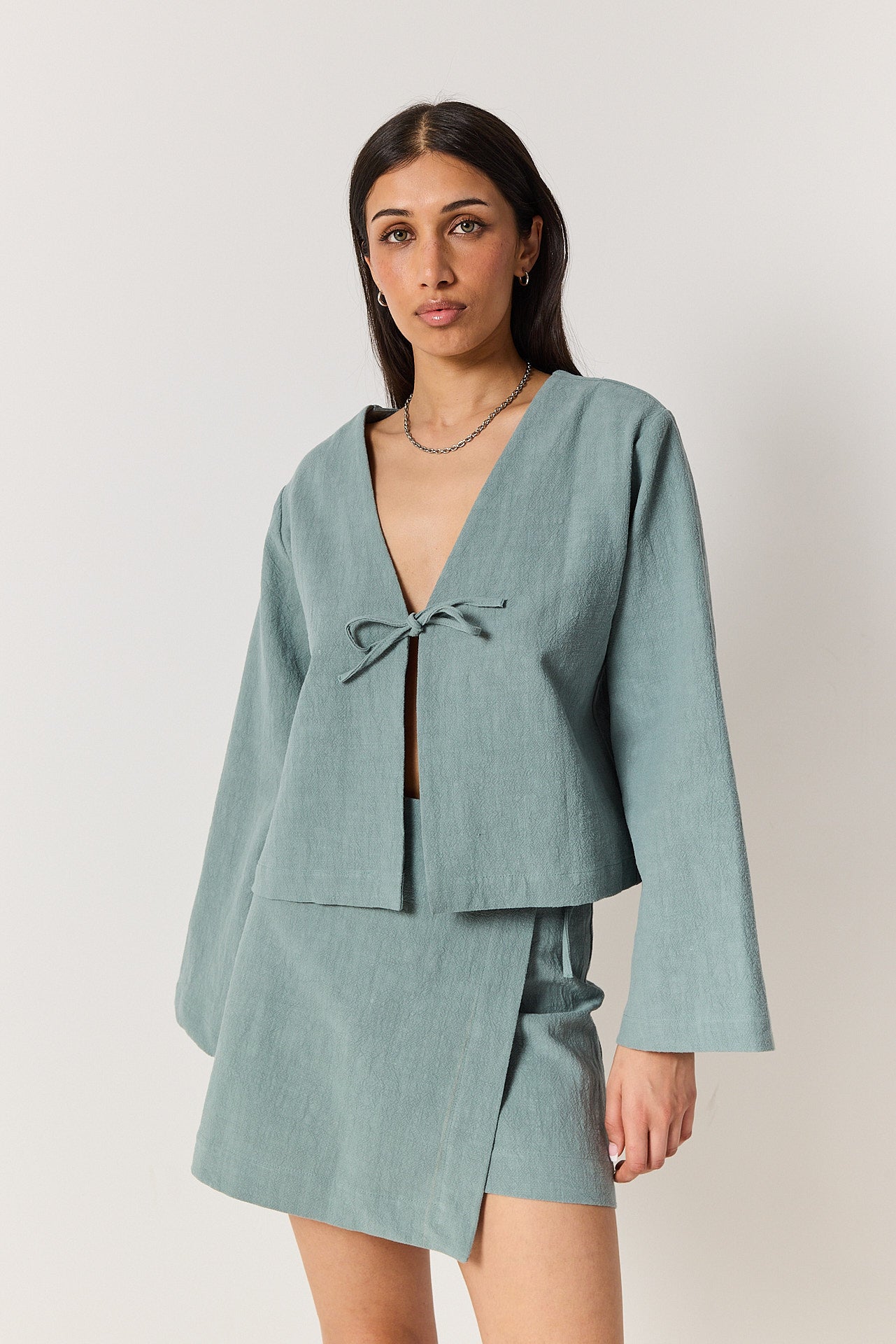 Koszula Abby smoky green