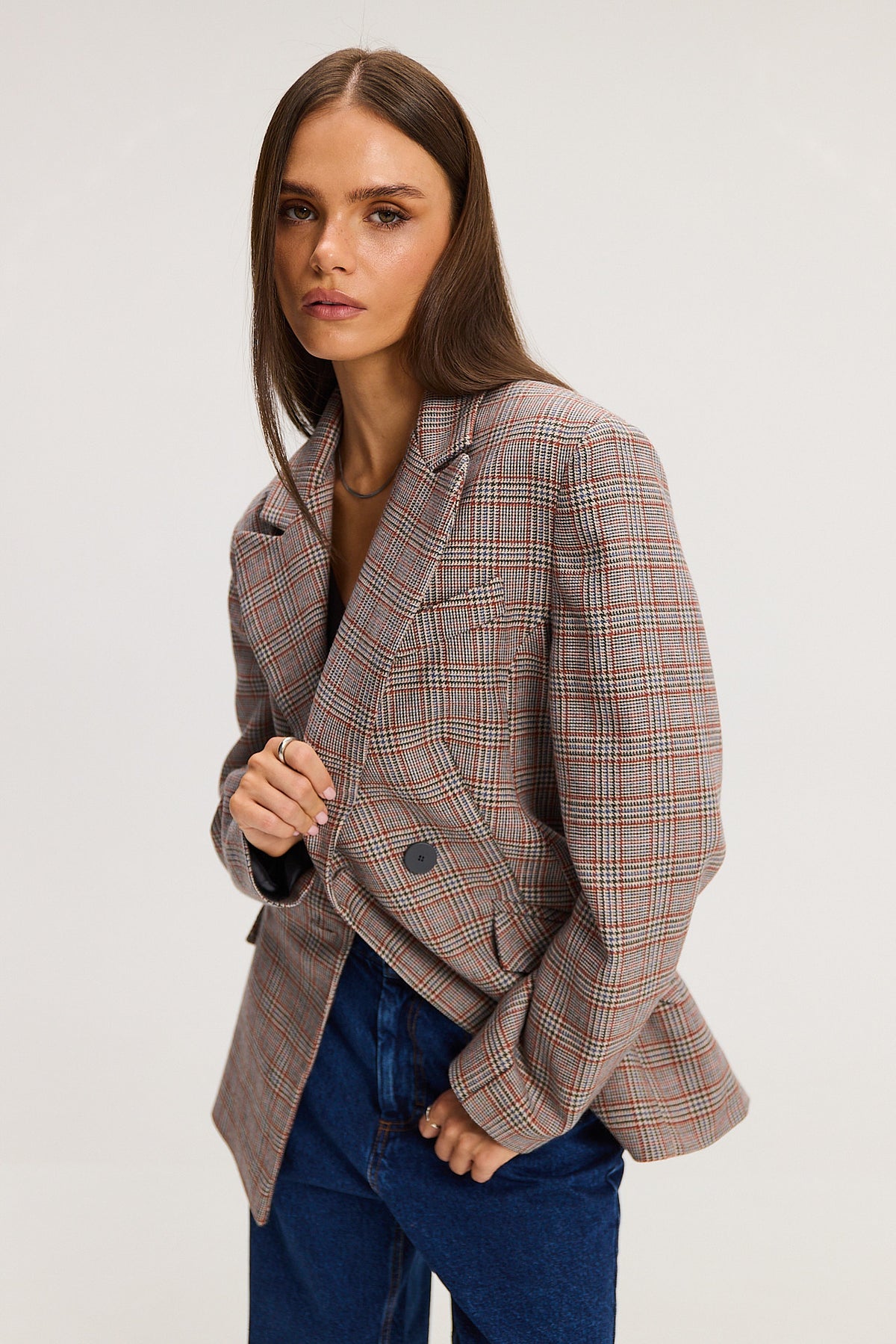 Marynarka Dakota check