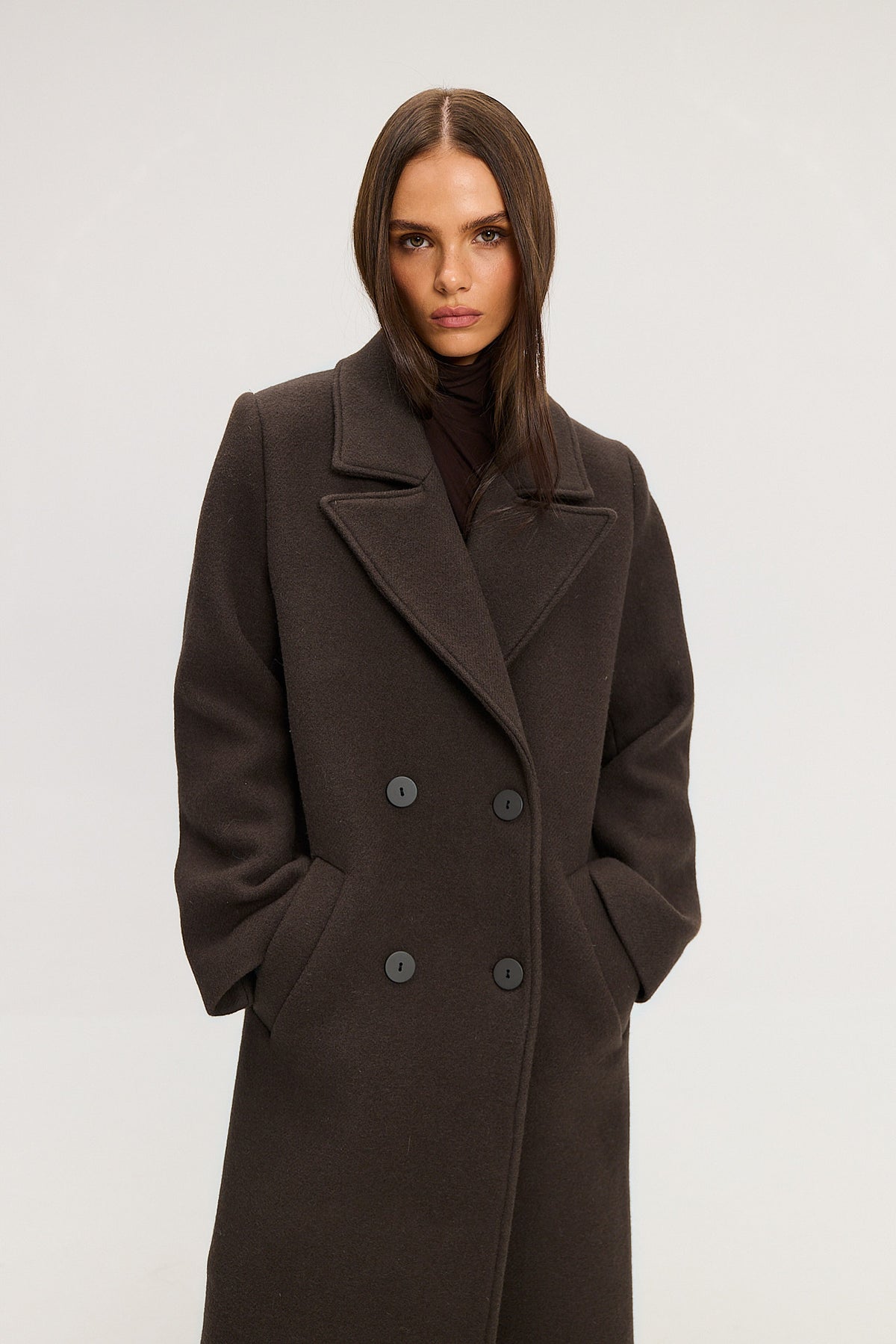 Płaszcz Carmen dark brown