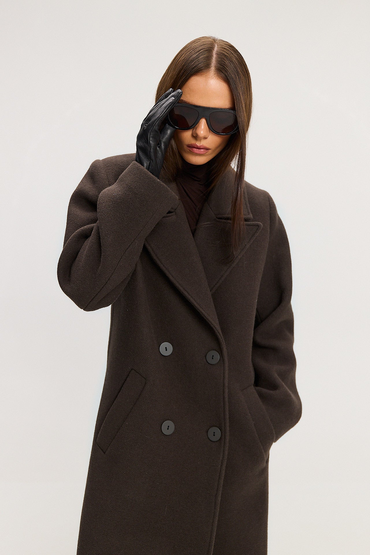 Płaszcz Carmen dark brown