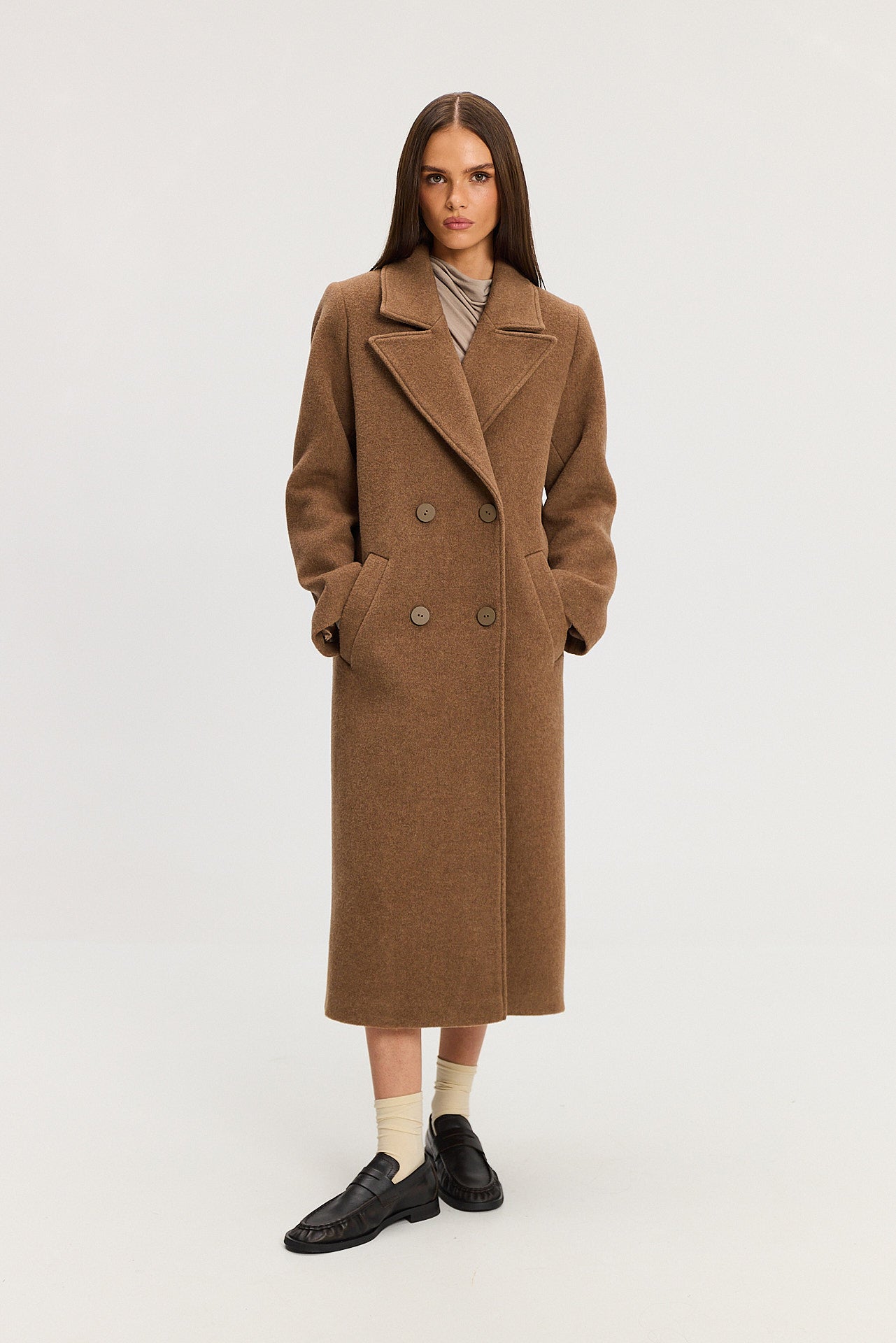 Płaszcz Carmen walnut