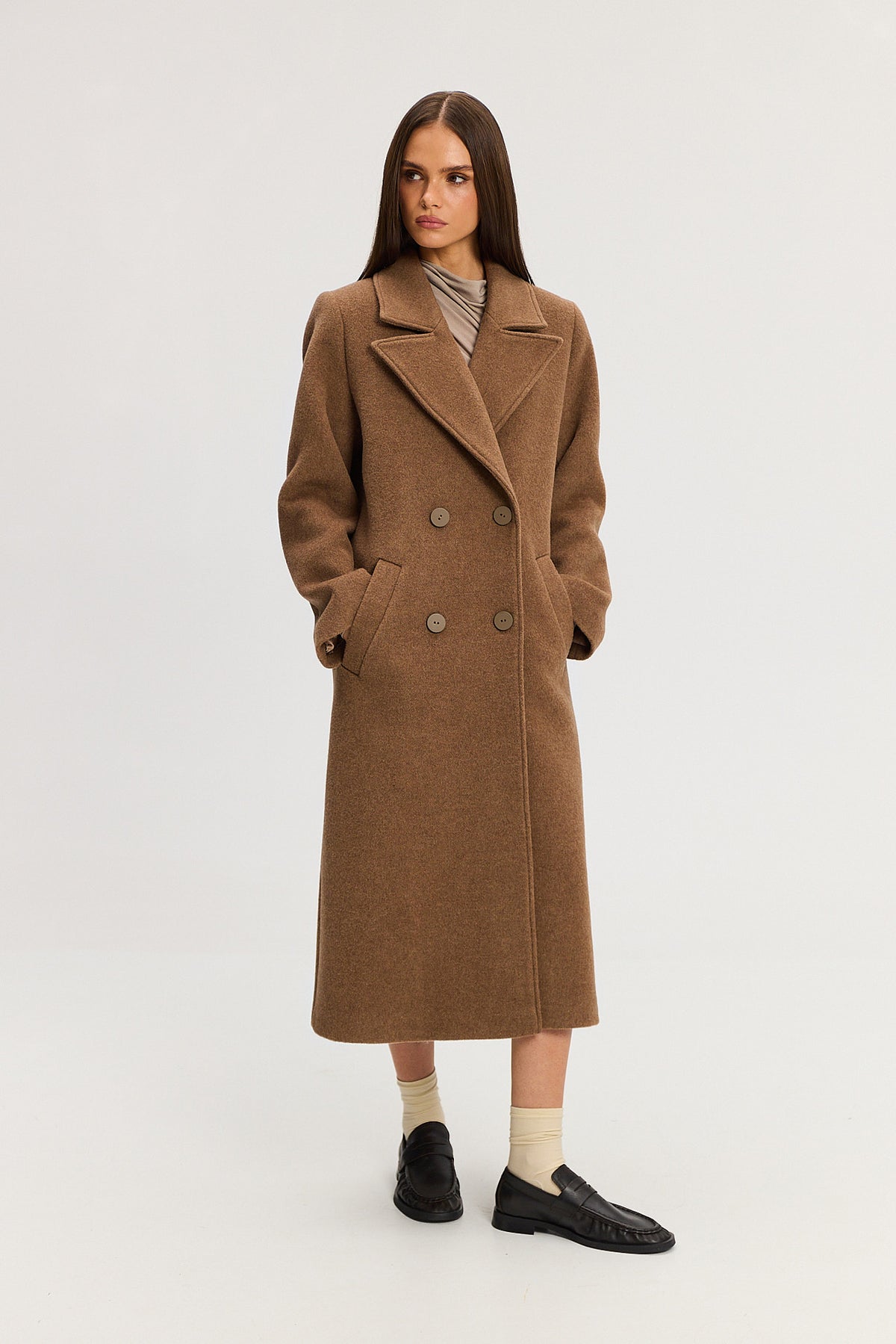 Płaszcz Carmen walnut