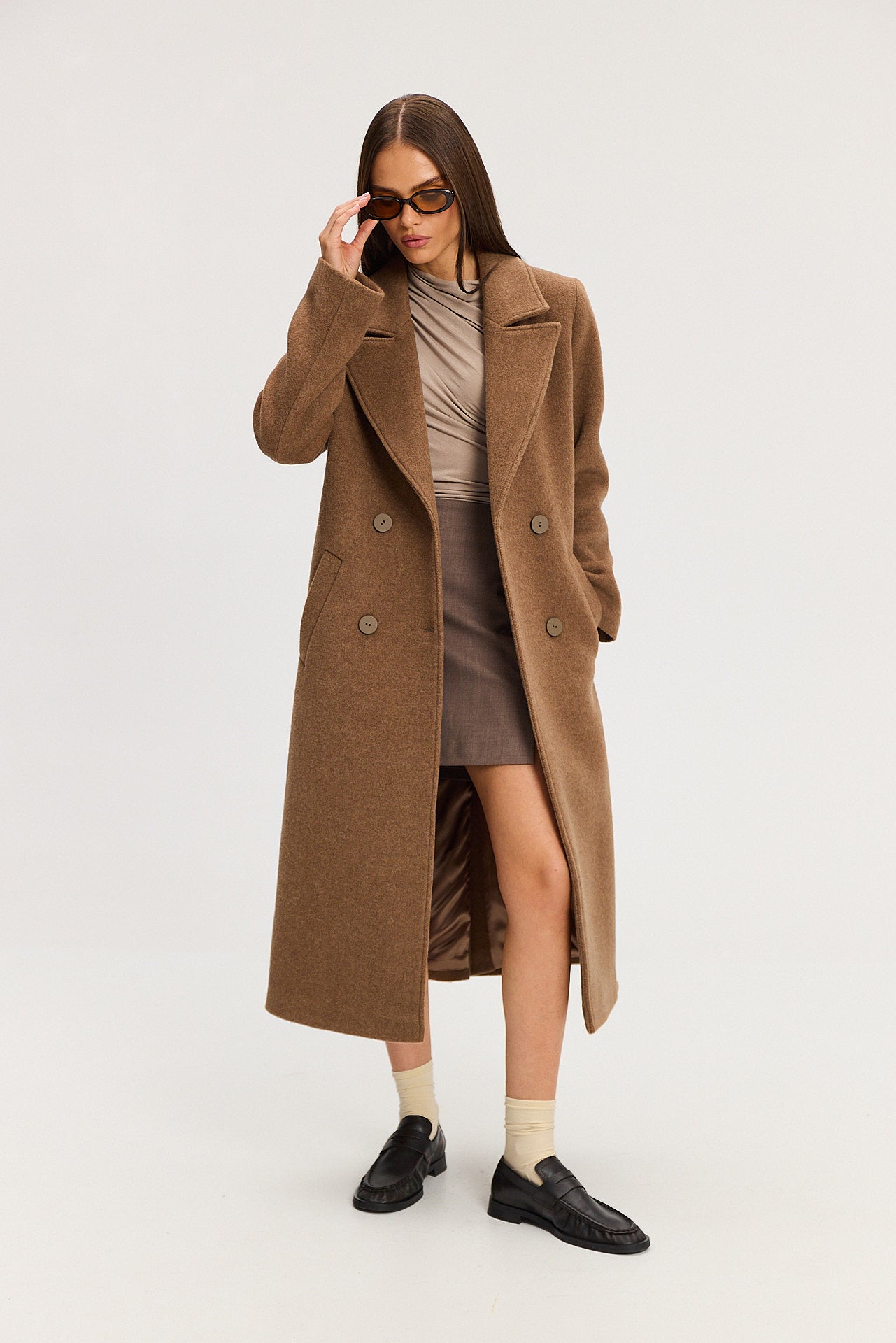 Płaszcz Carmen walnut
