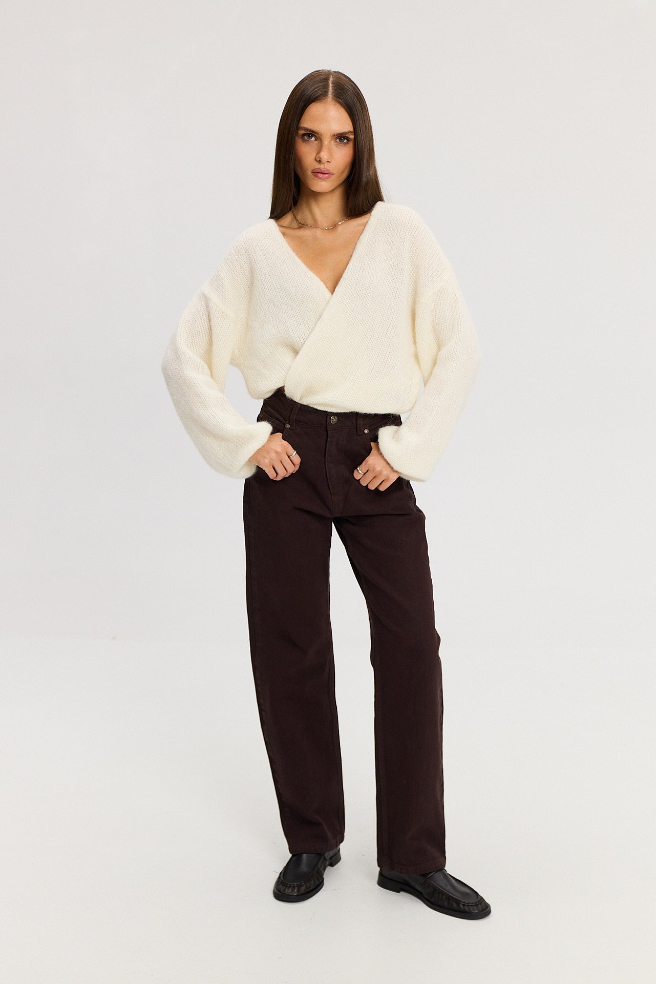 Sweter kardigan Ingrid cream