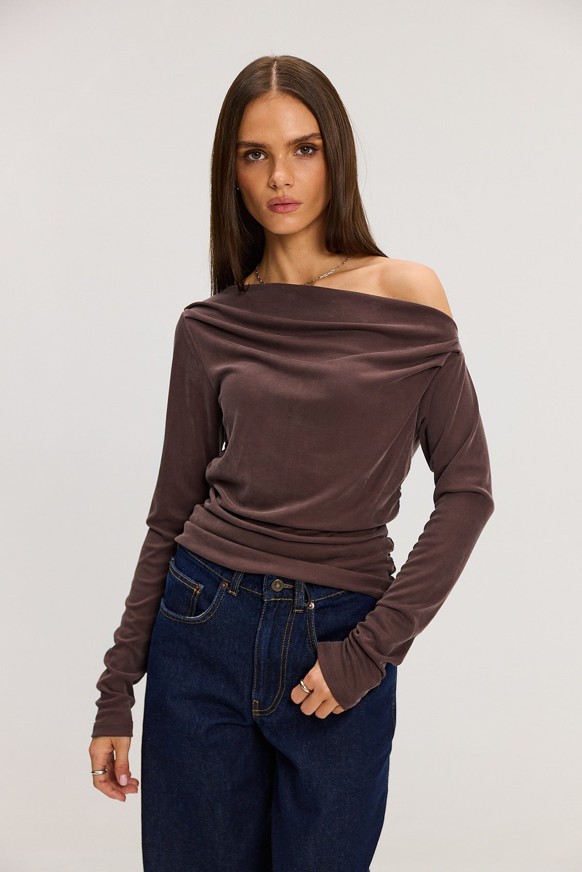 Longsleeve Romy milk chocolate
