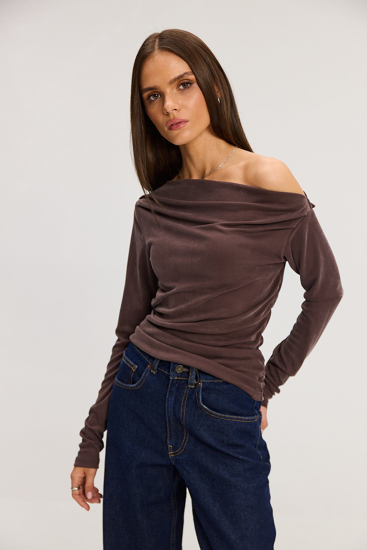 Longsleeve Romy milk chocolate