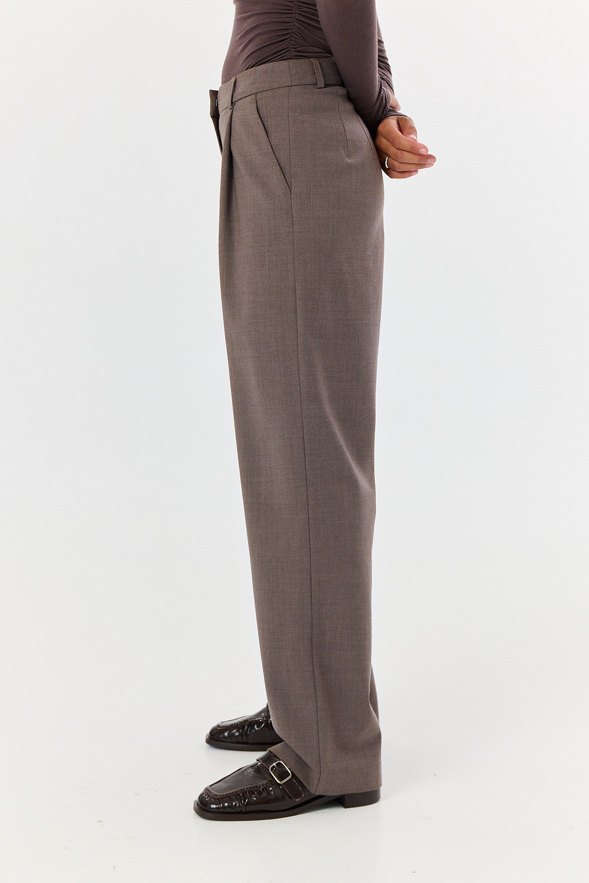 Spodnie Jackson wool latte