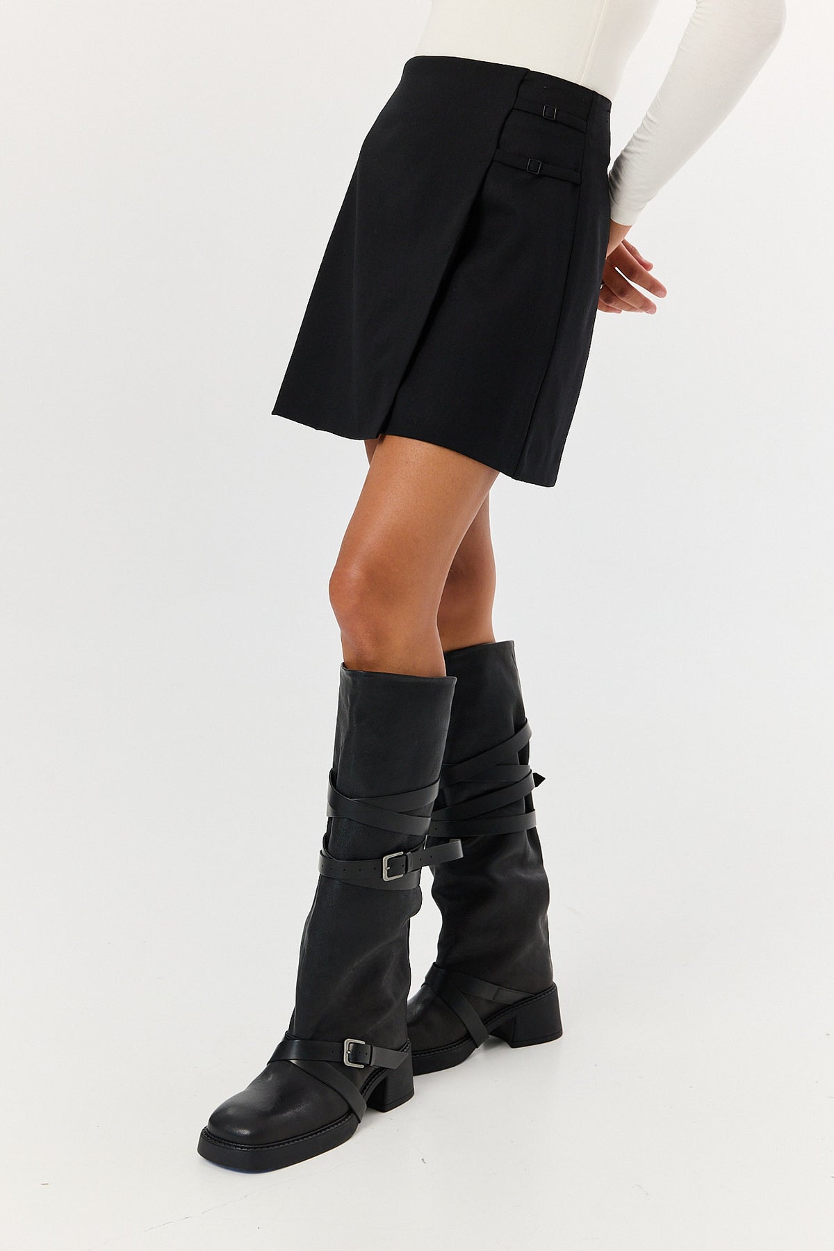 Spódnica Simone wool black