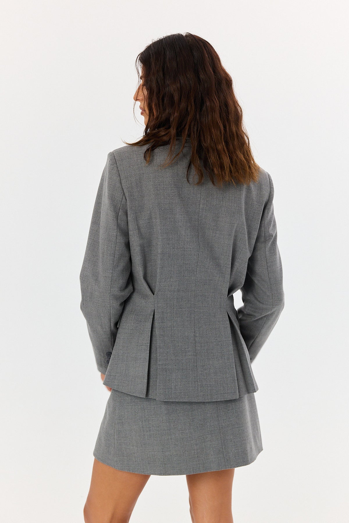 Spódnica Glen wool grey melange