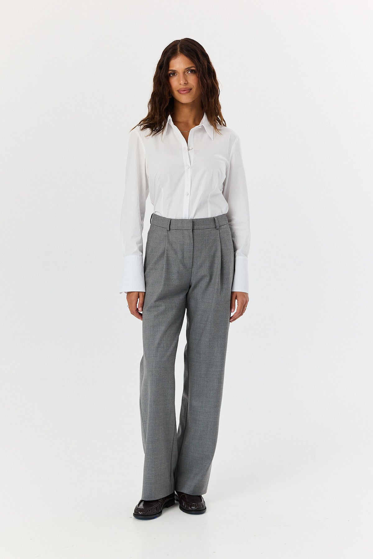 Spodnie Jackson wool grey melange