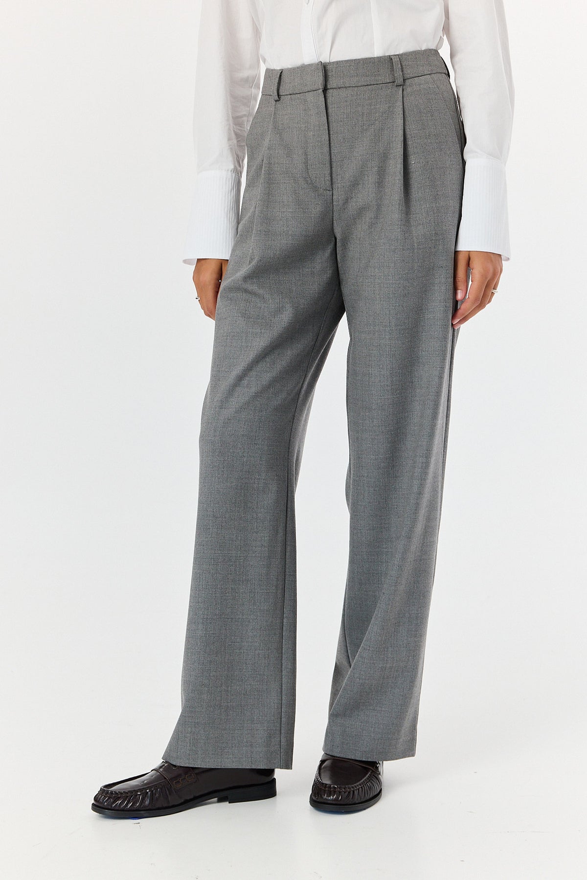 Spodnie Jackson wool grey melange
