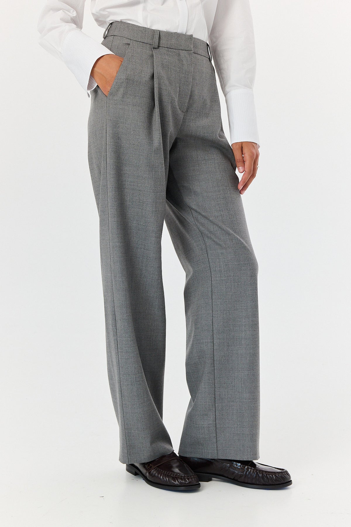 Spodnie Jackson wool grey melange