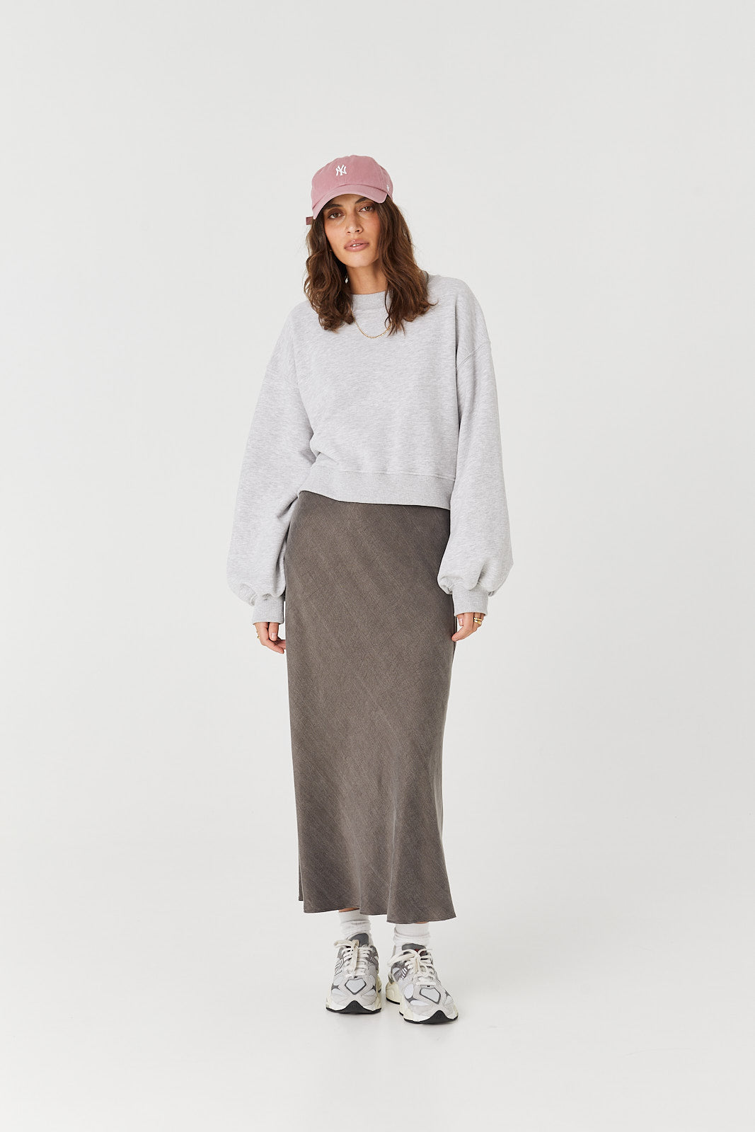 Spódnica Petra long anthracite