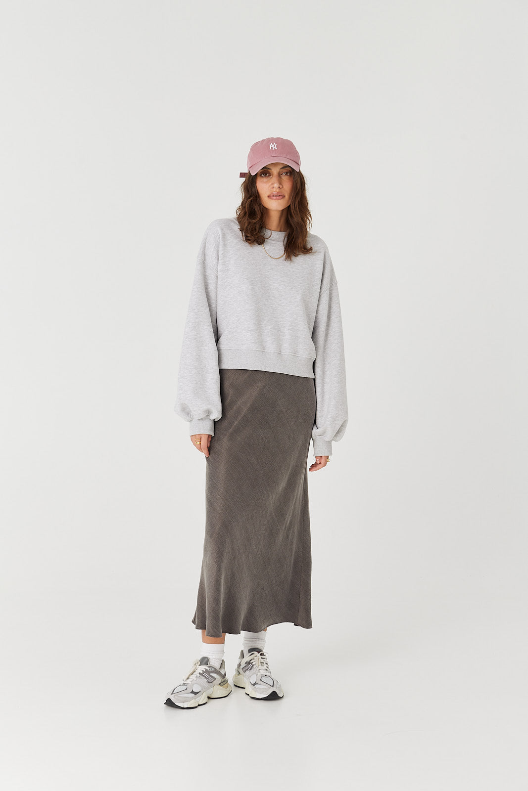 Spódnica Petra long anthracite