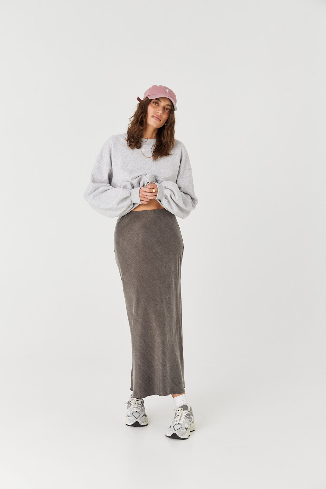 Spódnica Petra long anthracite